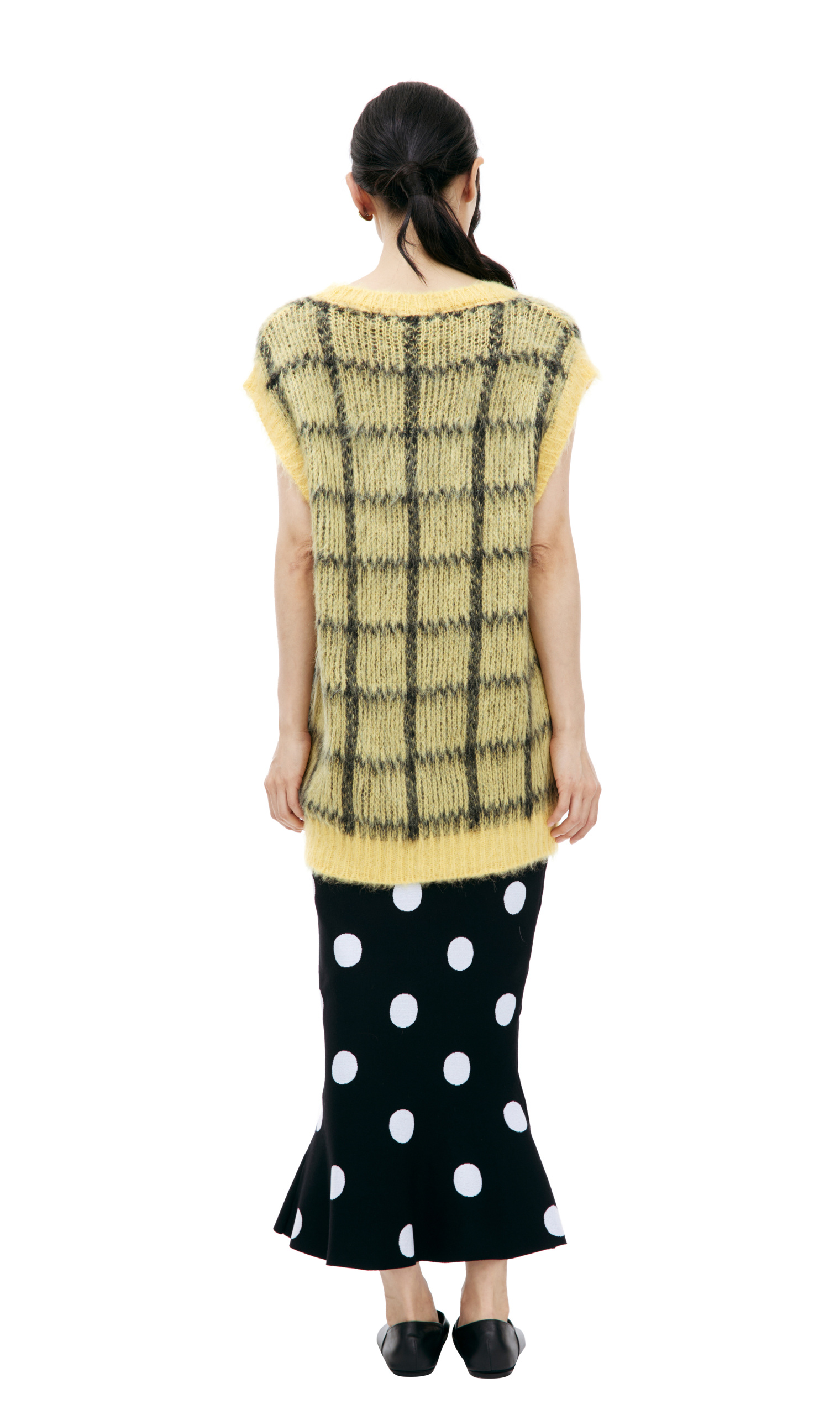 Marni Oversize plaid vest