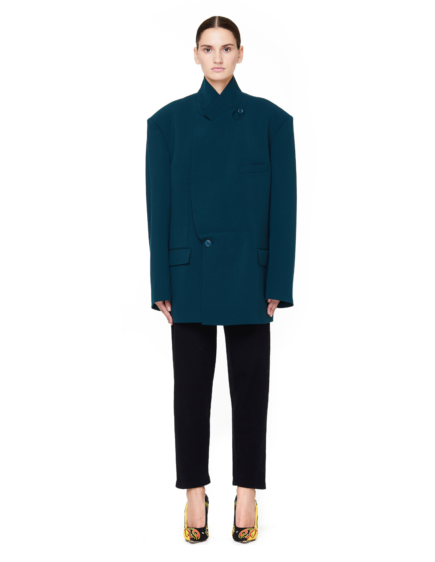 VETEMENTS Зеленый жакет из шерстяного микса