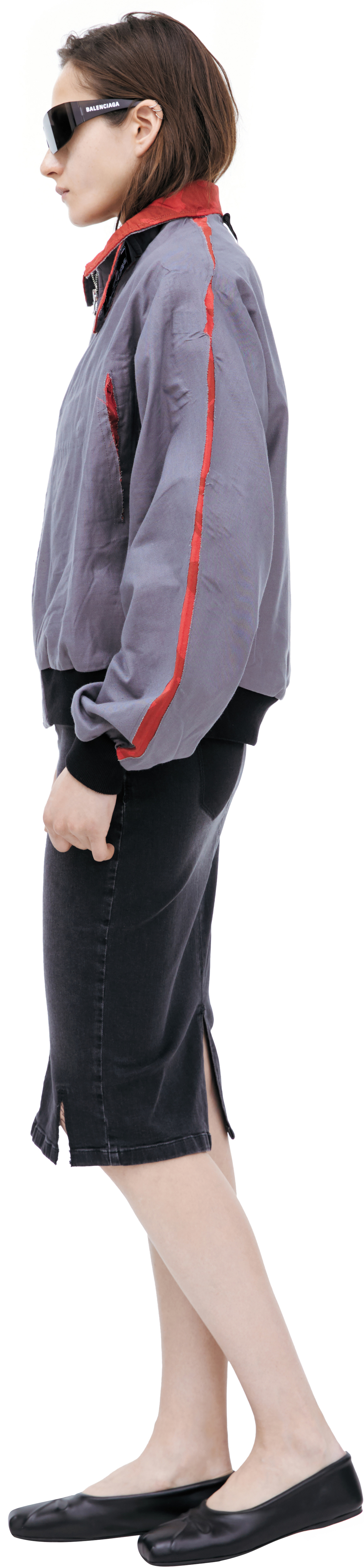 Buy PROTOTYPES women grey cropped jacket for $708 online on SV77