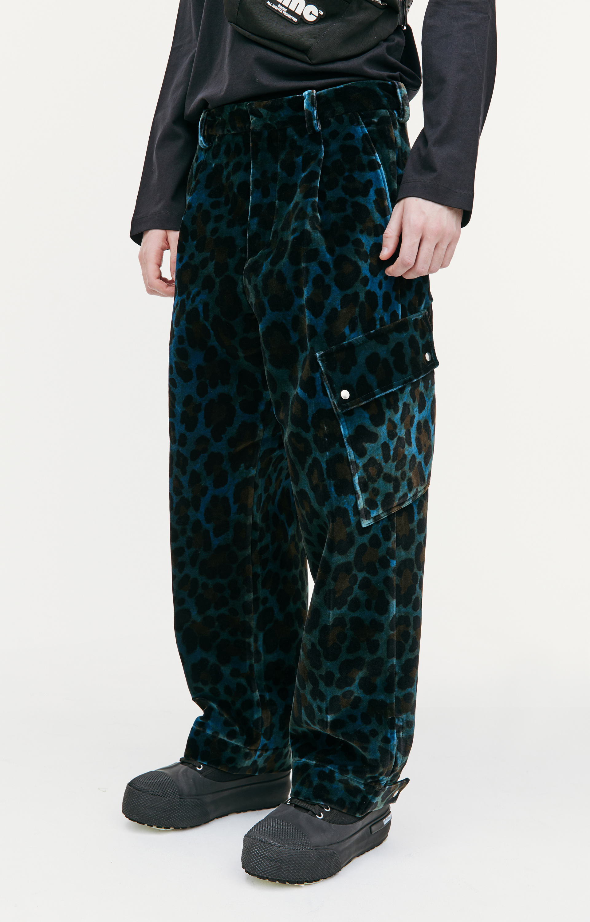 OAMC Leopard trousers with pockets