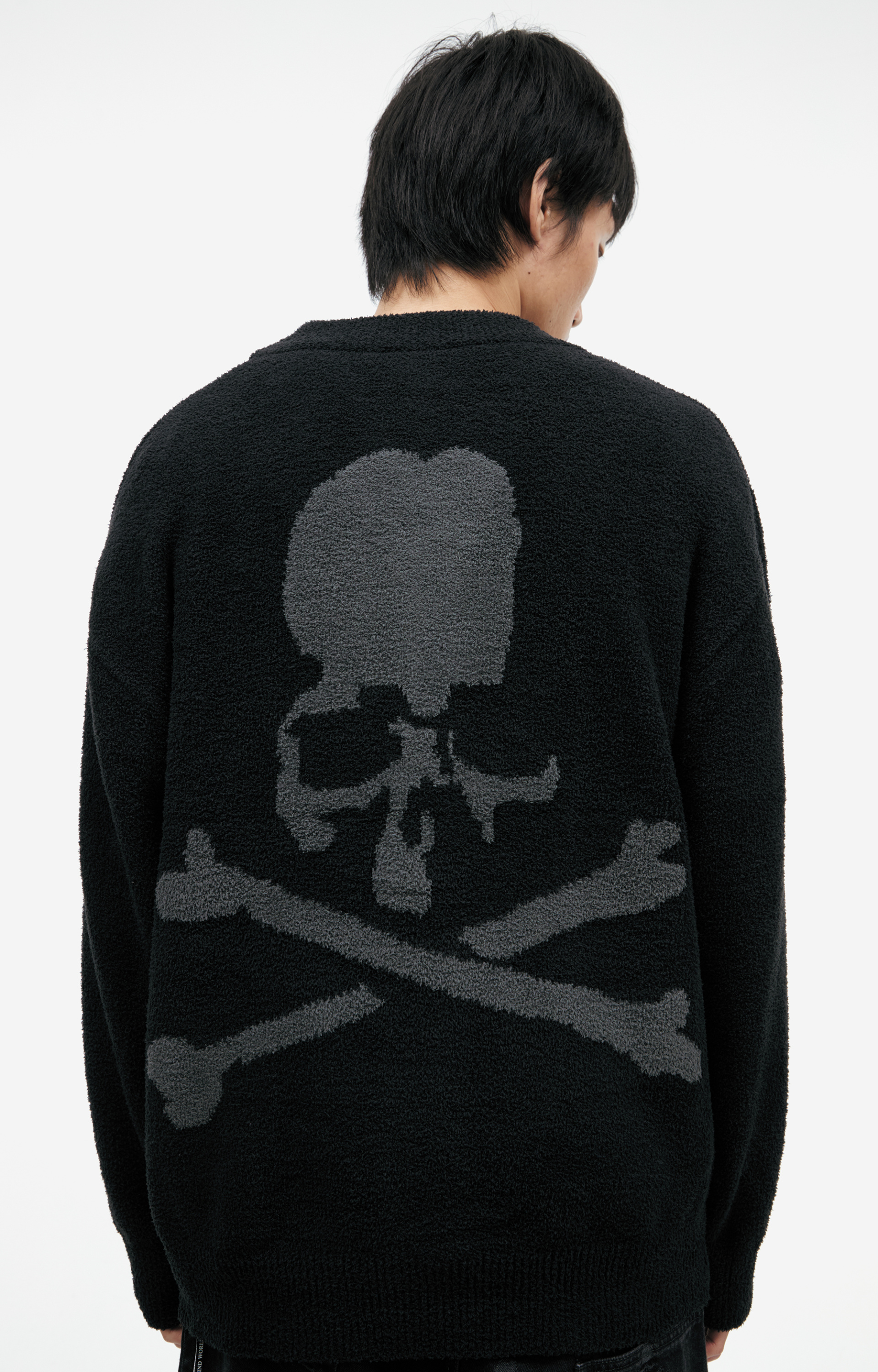 Mastermind WORLD Black button-up cardigan