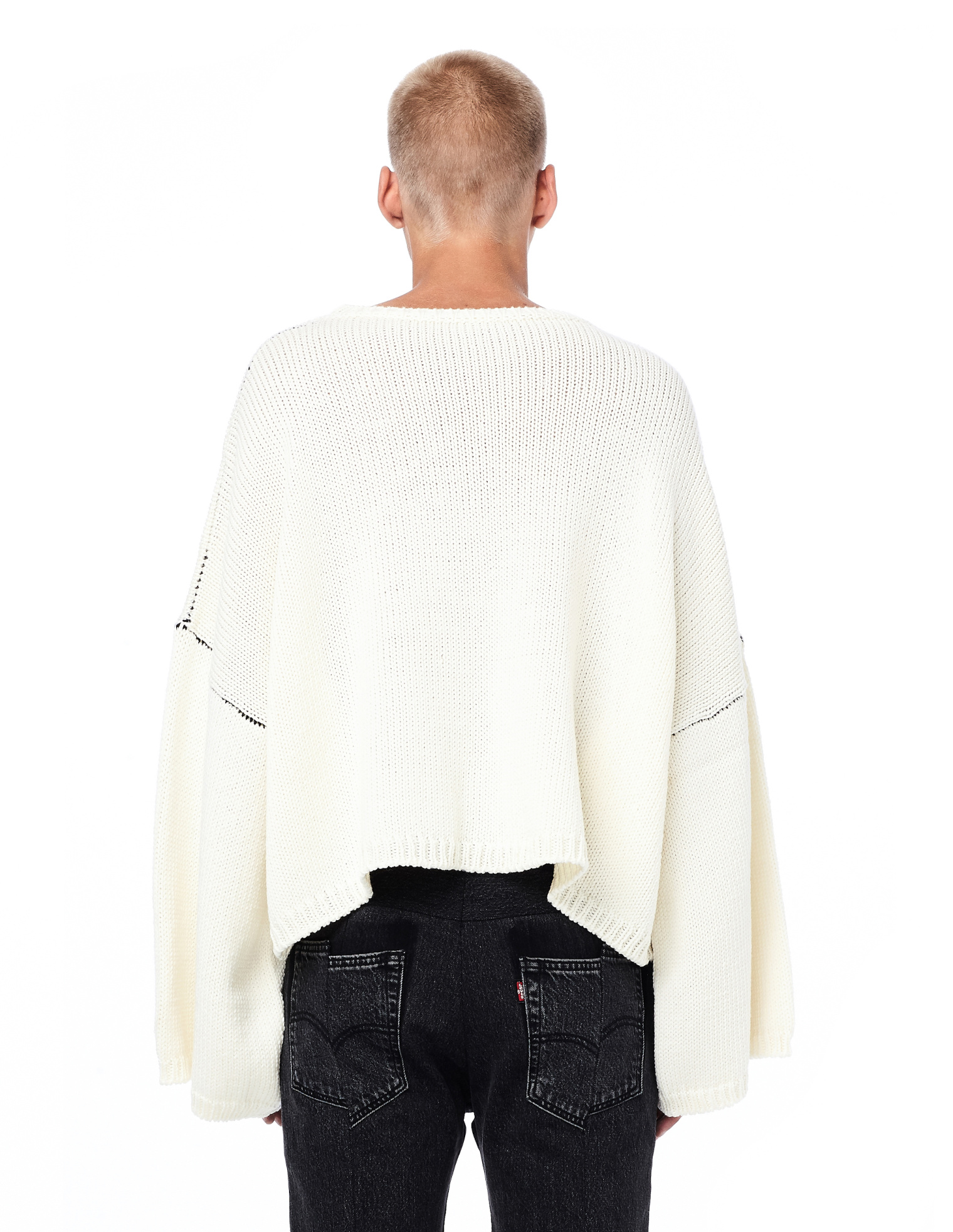 Raf Simons I <3 NY Oversized Intarsia Wool Sweater