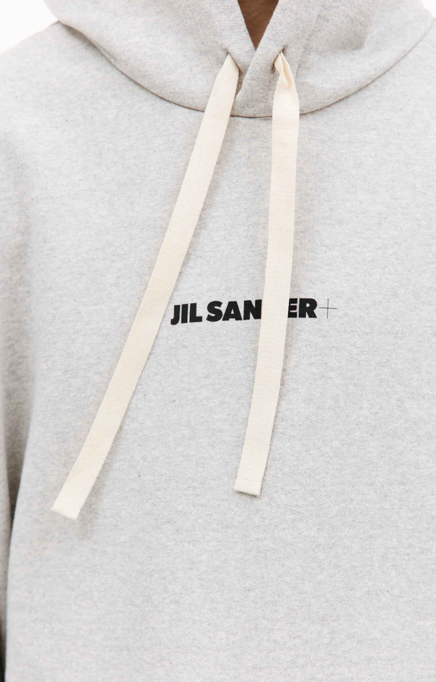 Jil Sander Logo printed hoodie