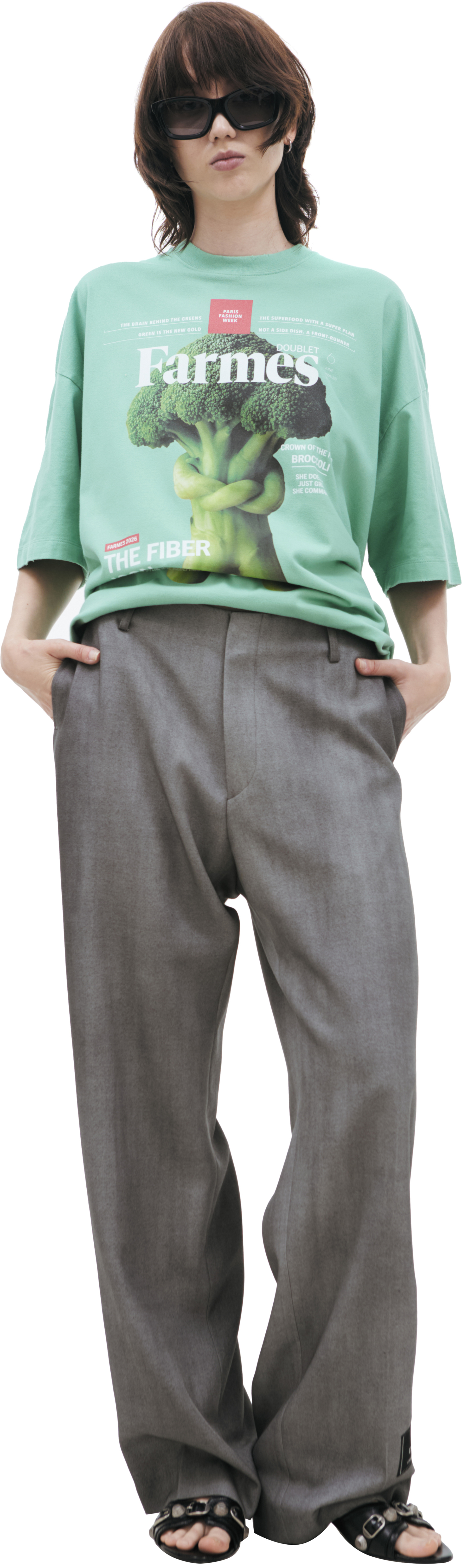 Doublet FADED SPRAY-DYE trousers