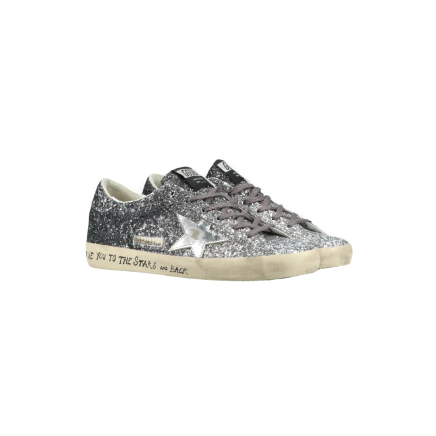 Golden Goose Women\'s Super Star Classic Sneakers With Glitter