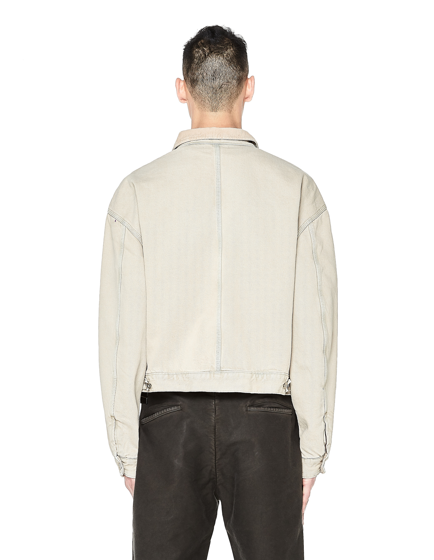Yeezy Men\'s Flannel Lined Denim Jacket