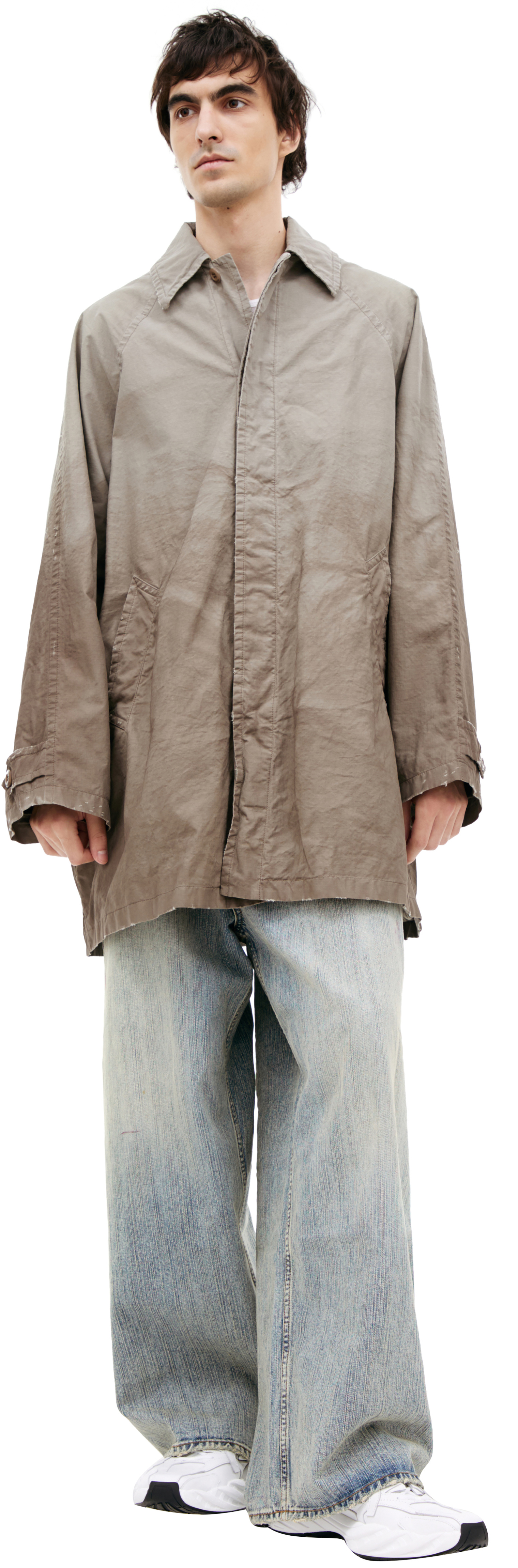 Balenciaga Beige oversized trench coat