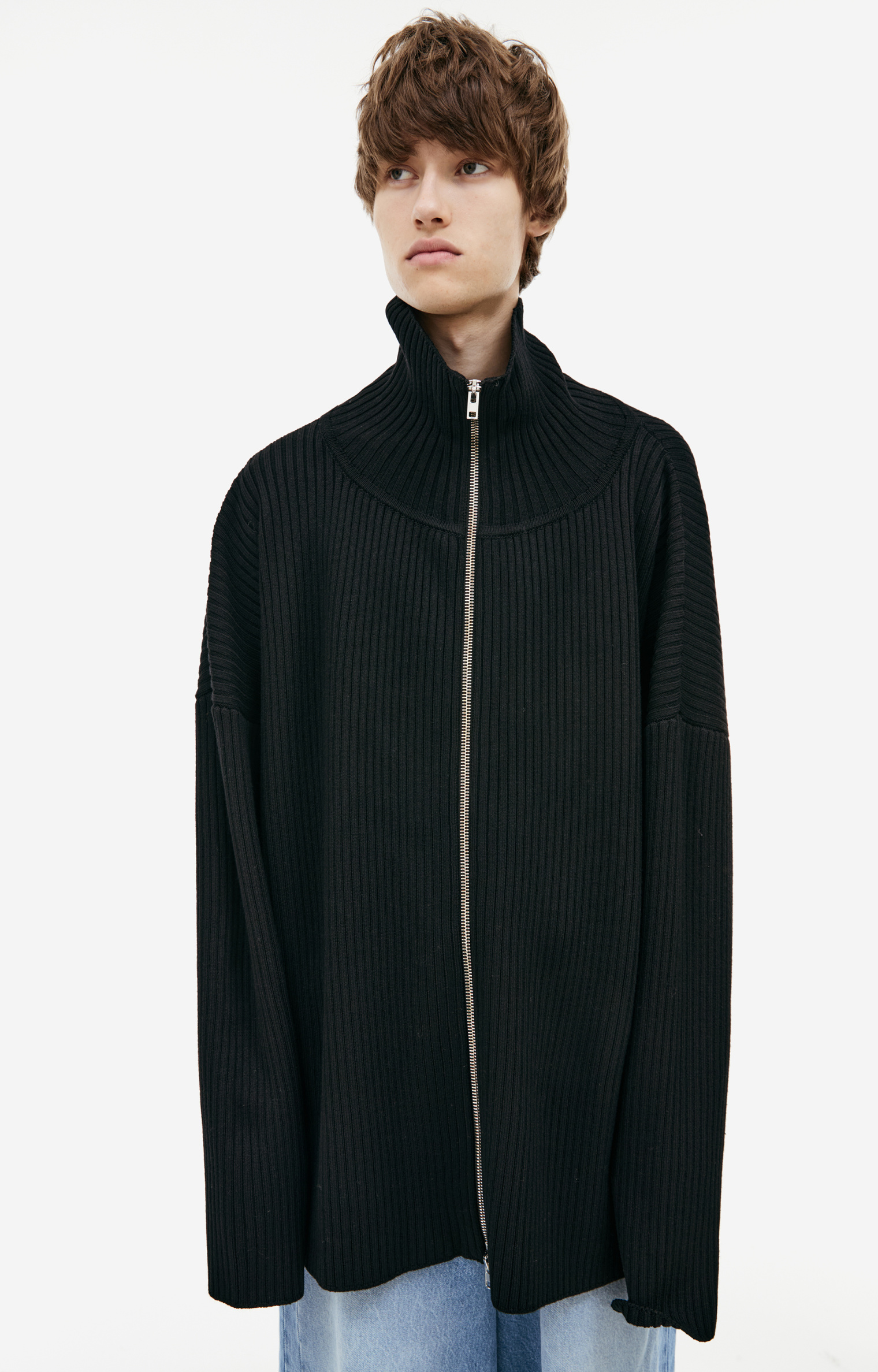 VETEMENTS Wool sweater with zipper