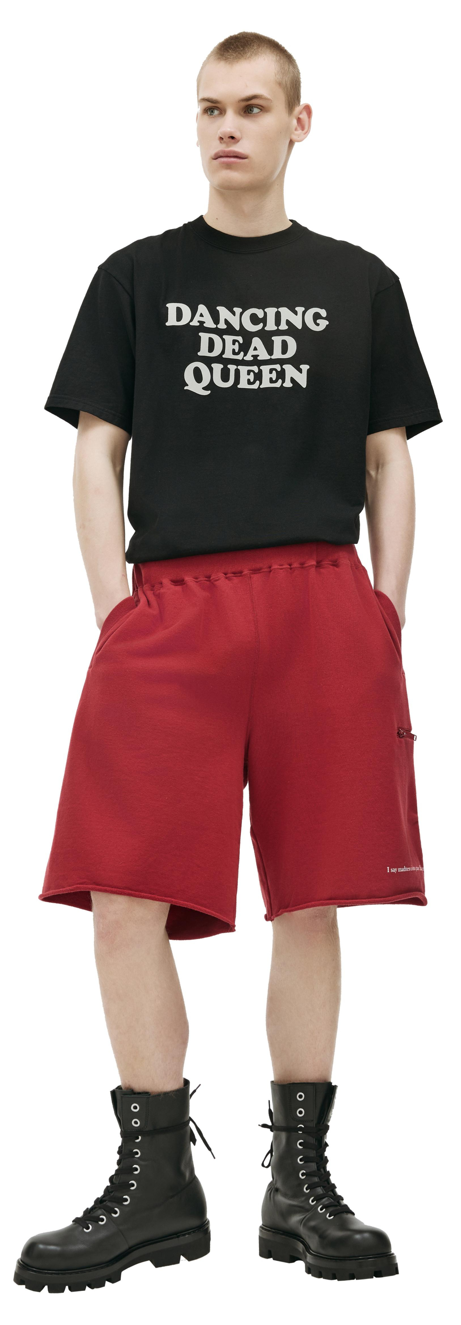 Undercover Red cotton shorts