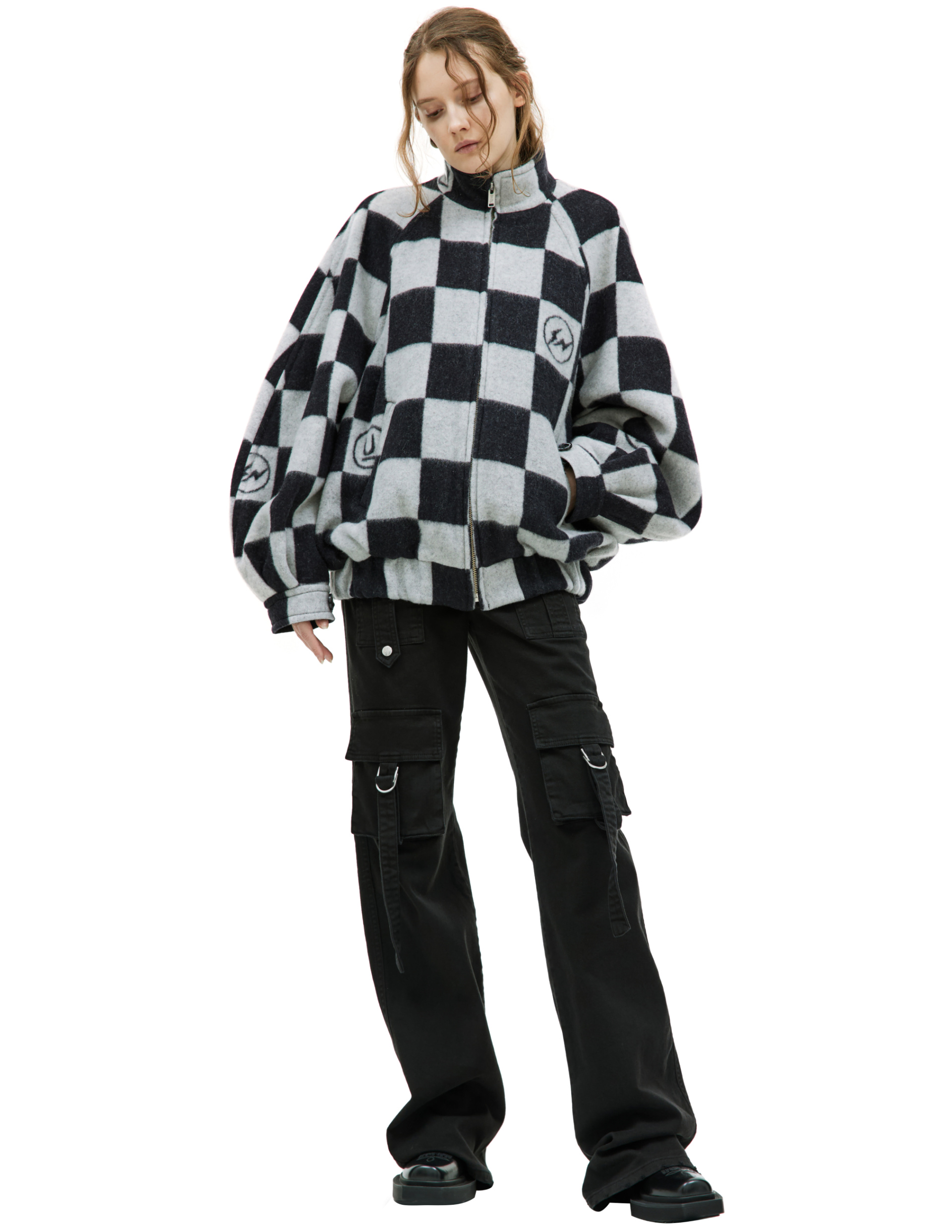 Undercover Undercover x Fragment design wool bomber jacket