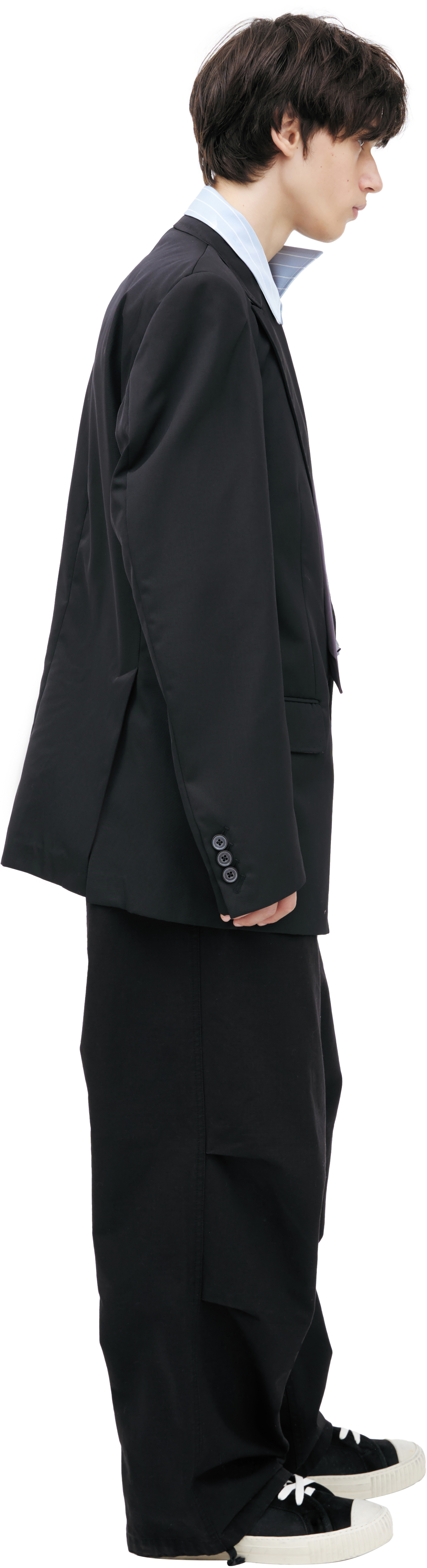 Maison Mihara Yasuhiro jacket with a sewn-in shirt