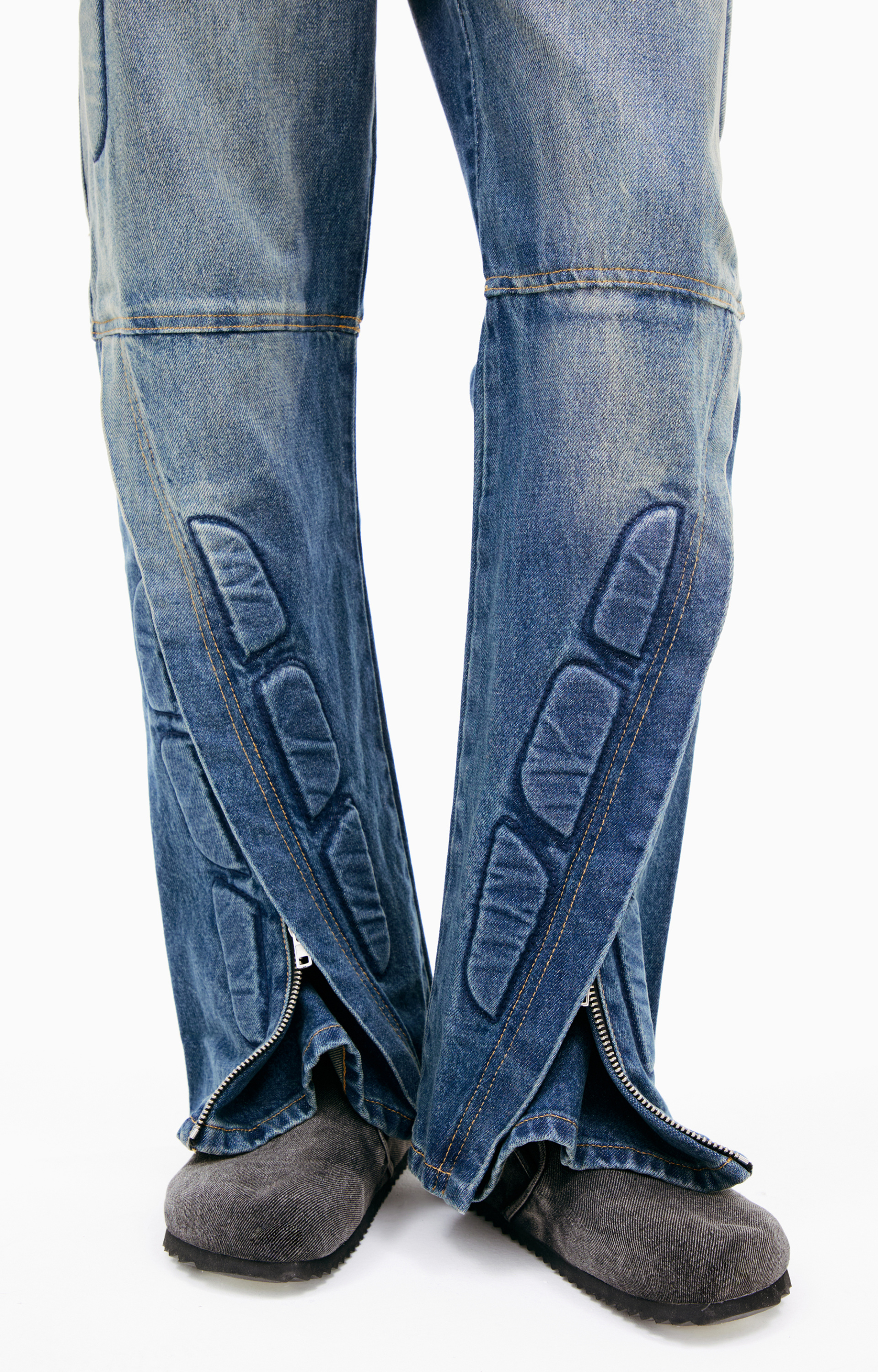 Satoshi Nakamoto Jeans with zippers