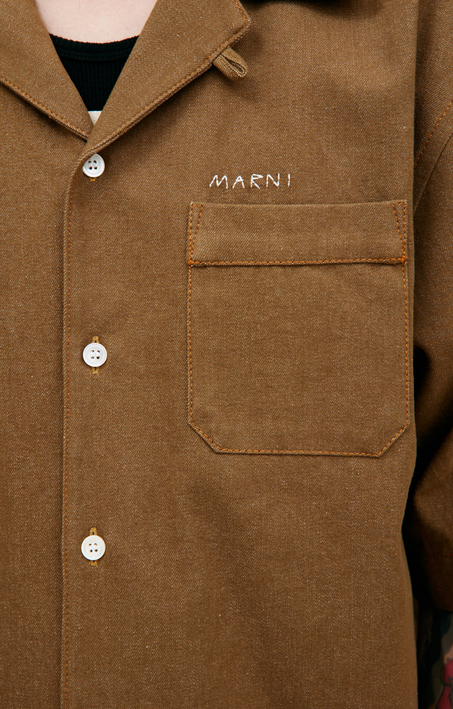 Marni Brown denim shirt