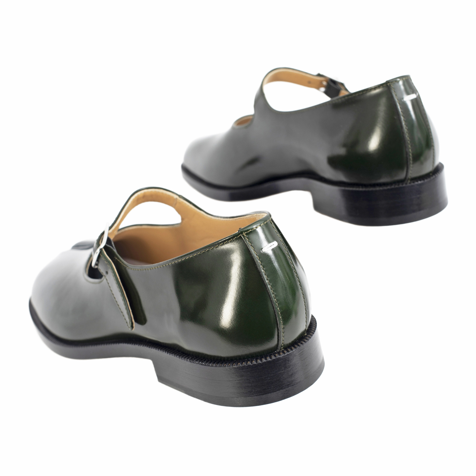 Maison Margiela Tabi Mary-Jane shoes in green