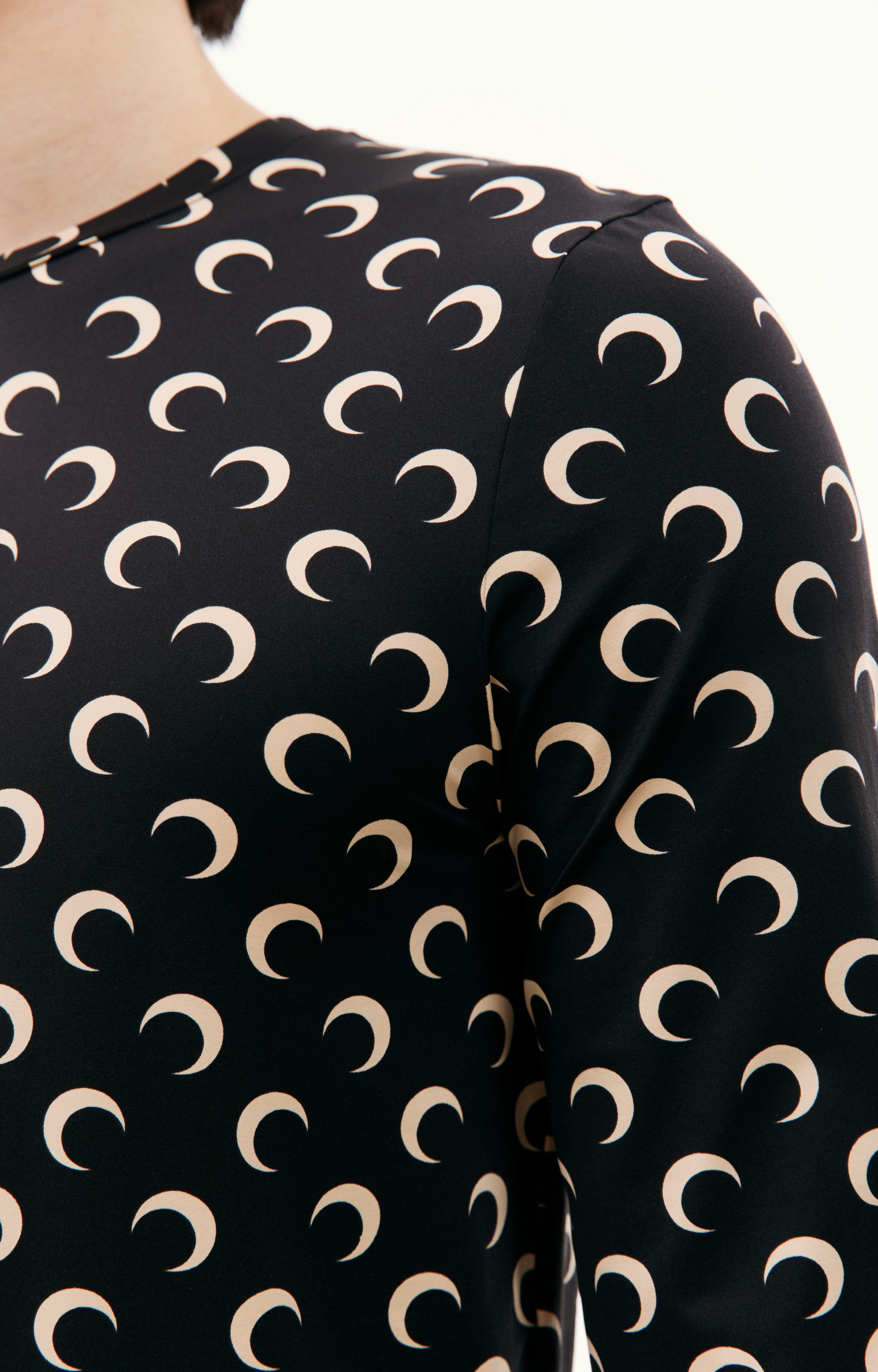 MARINE SERRE All over logo Moon longsleeve