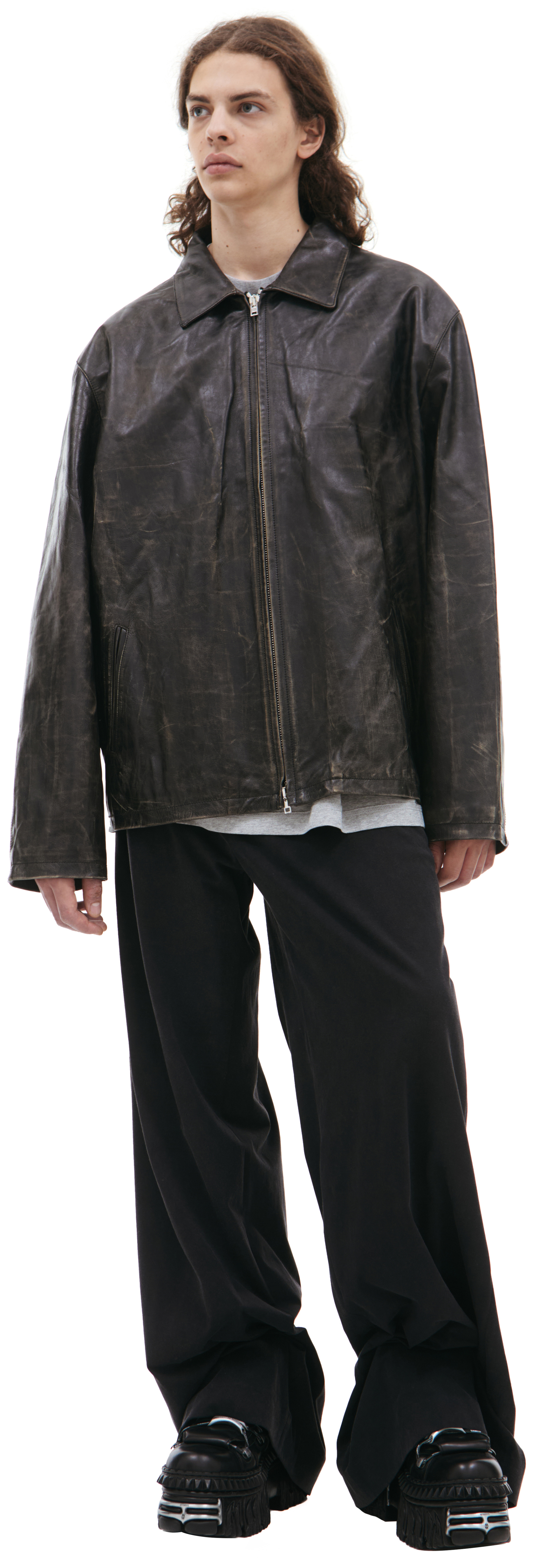VETEMENTS Black leather jacket