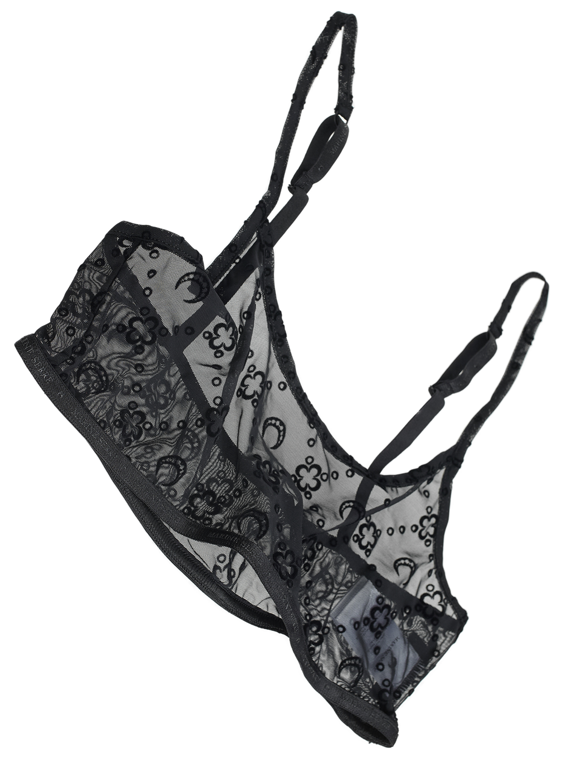 MARINE SERRE Monogram Logo bra