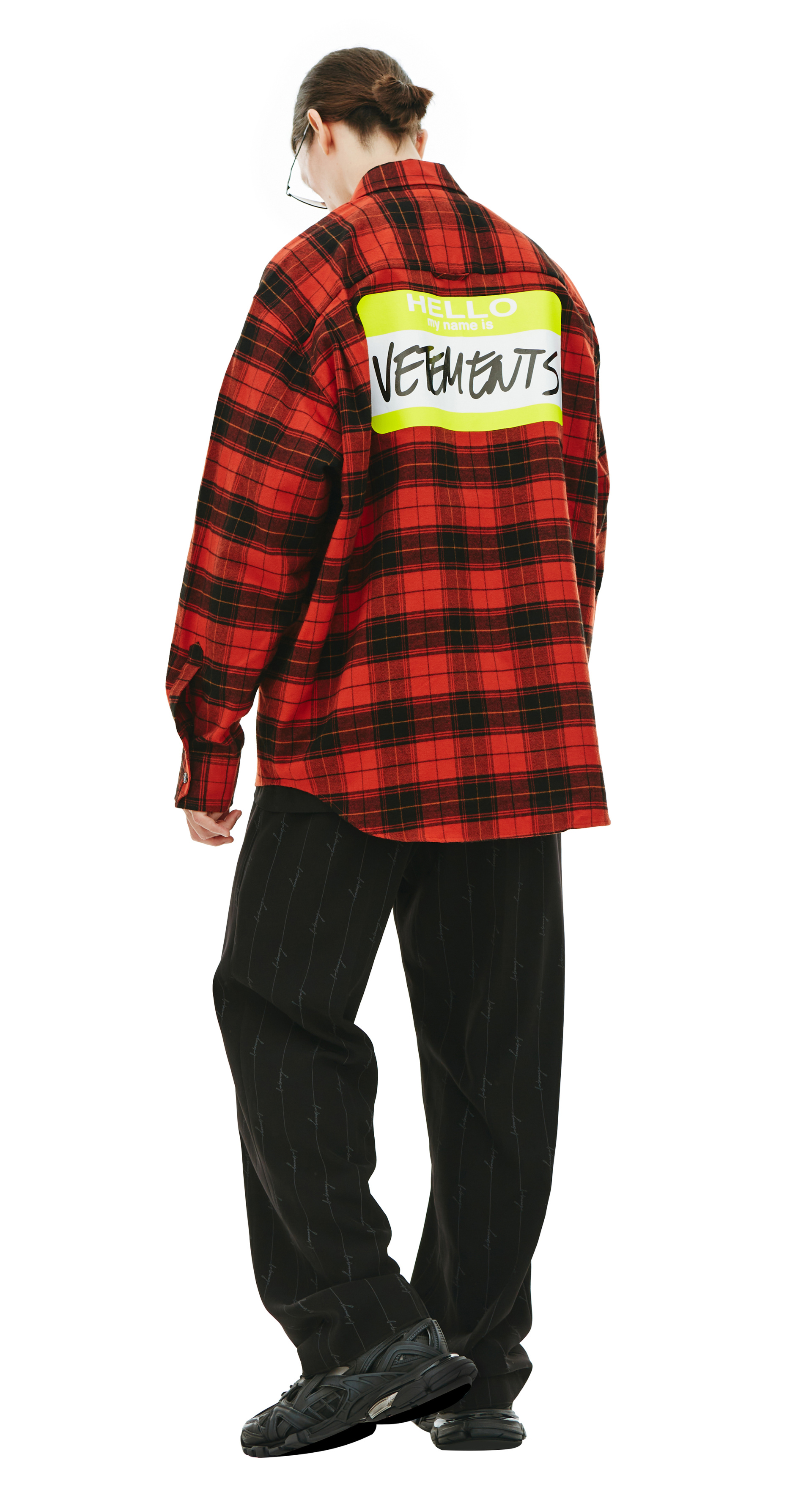 VETEMENTS Logo checked shirt
