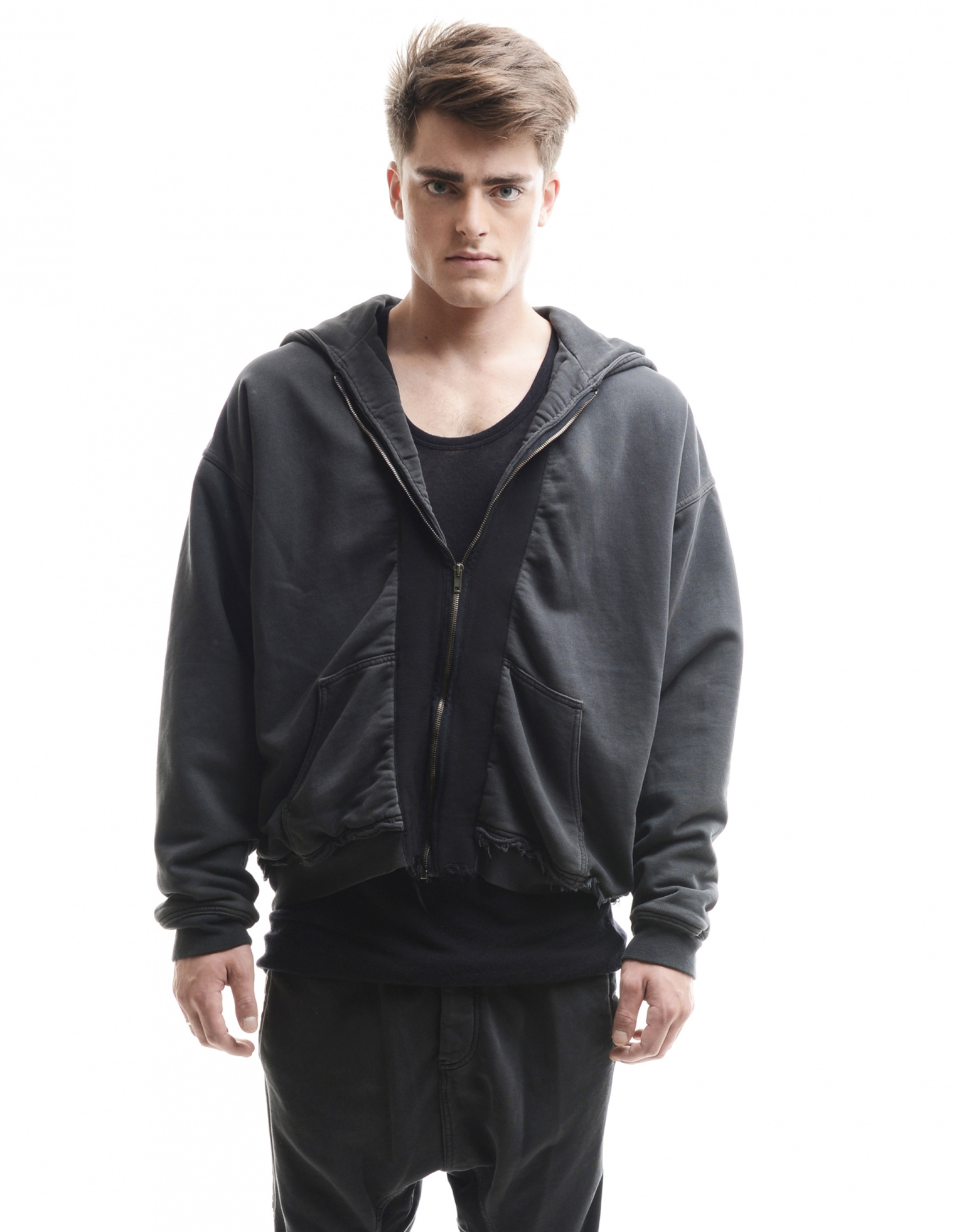 Haider Ackermann Cotton zipper hoodie