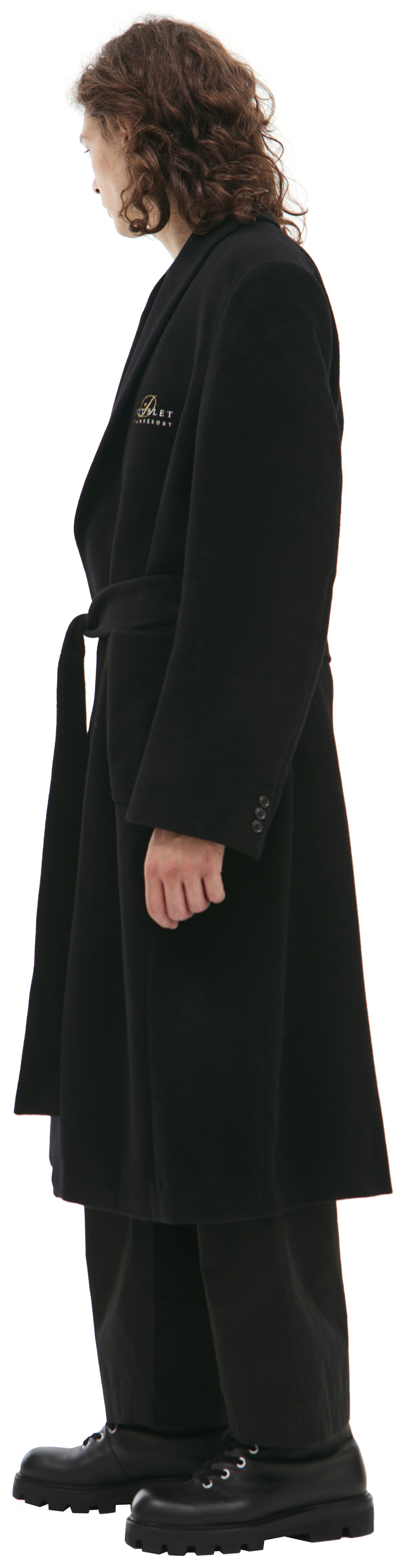 Doublet Black wool coat