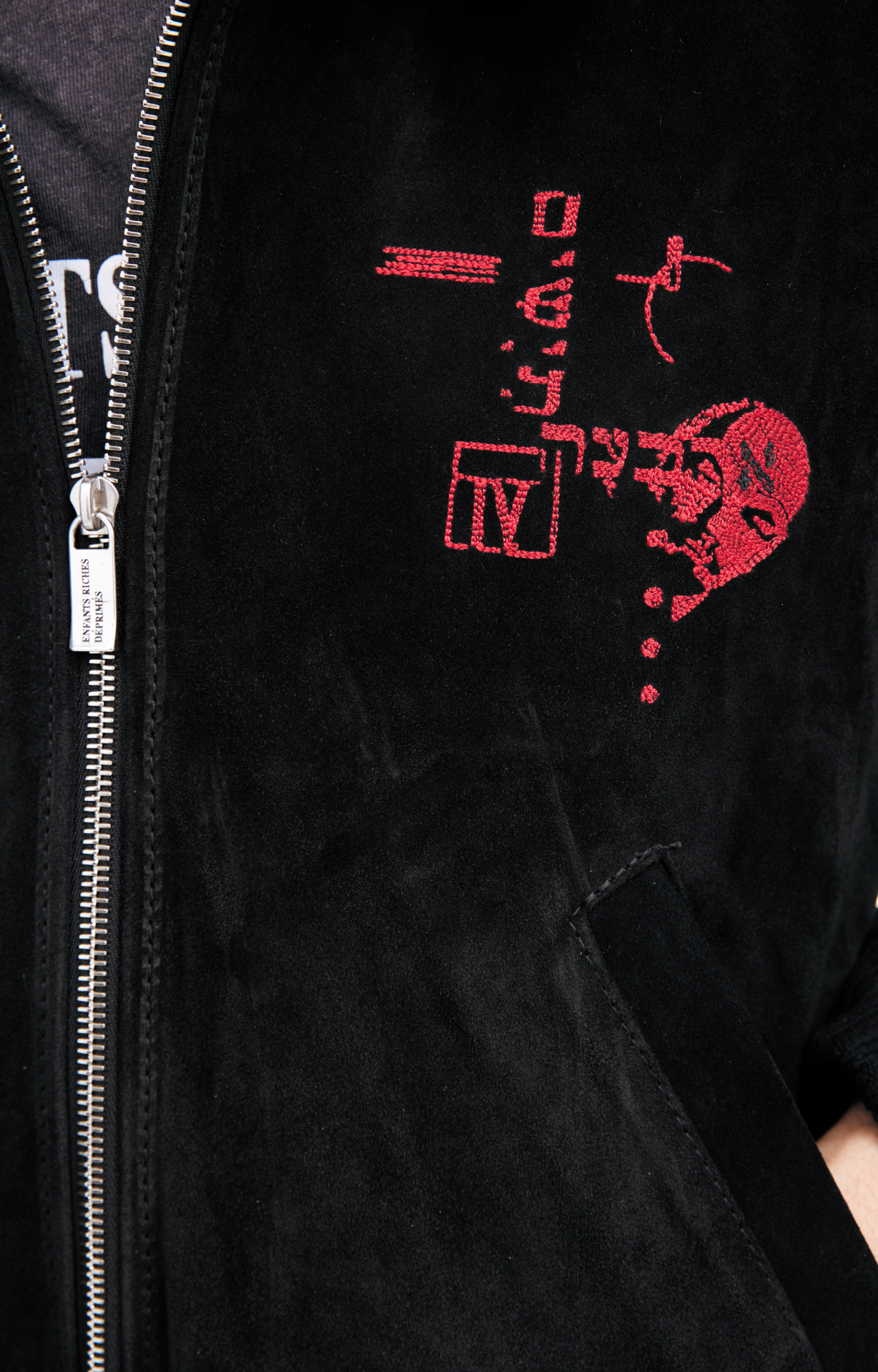 Enfants Riches Déprimés Suede Bomber Jacket