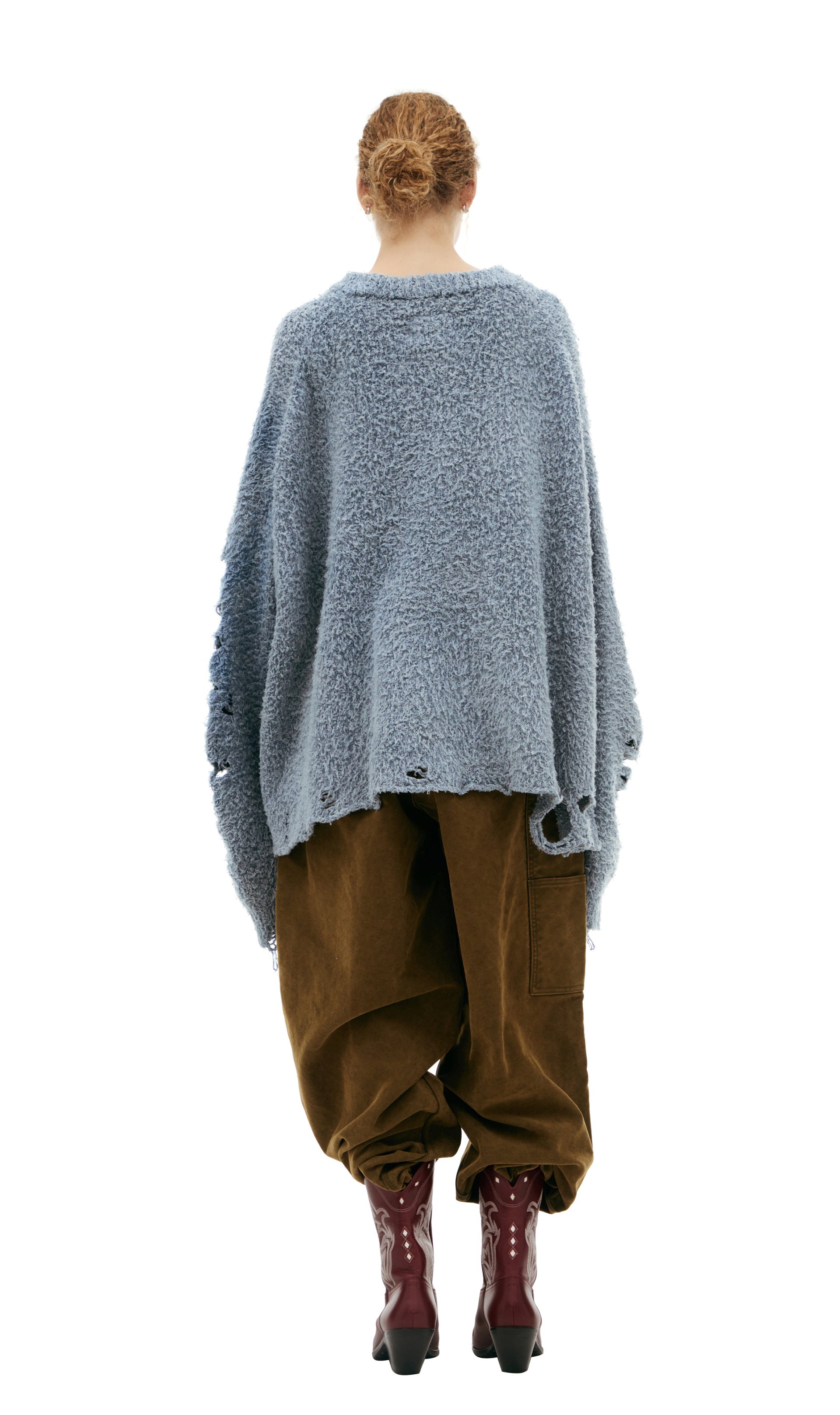 Doublet \'Ribcage\' Blue sweater