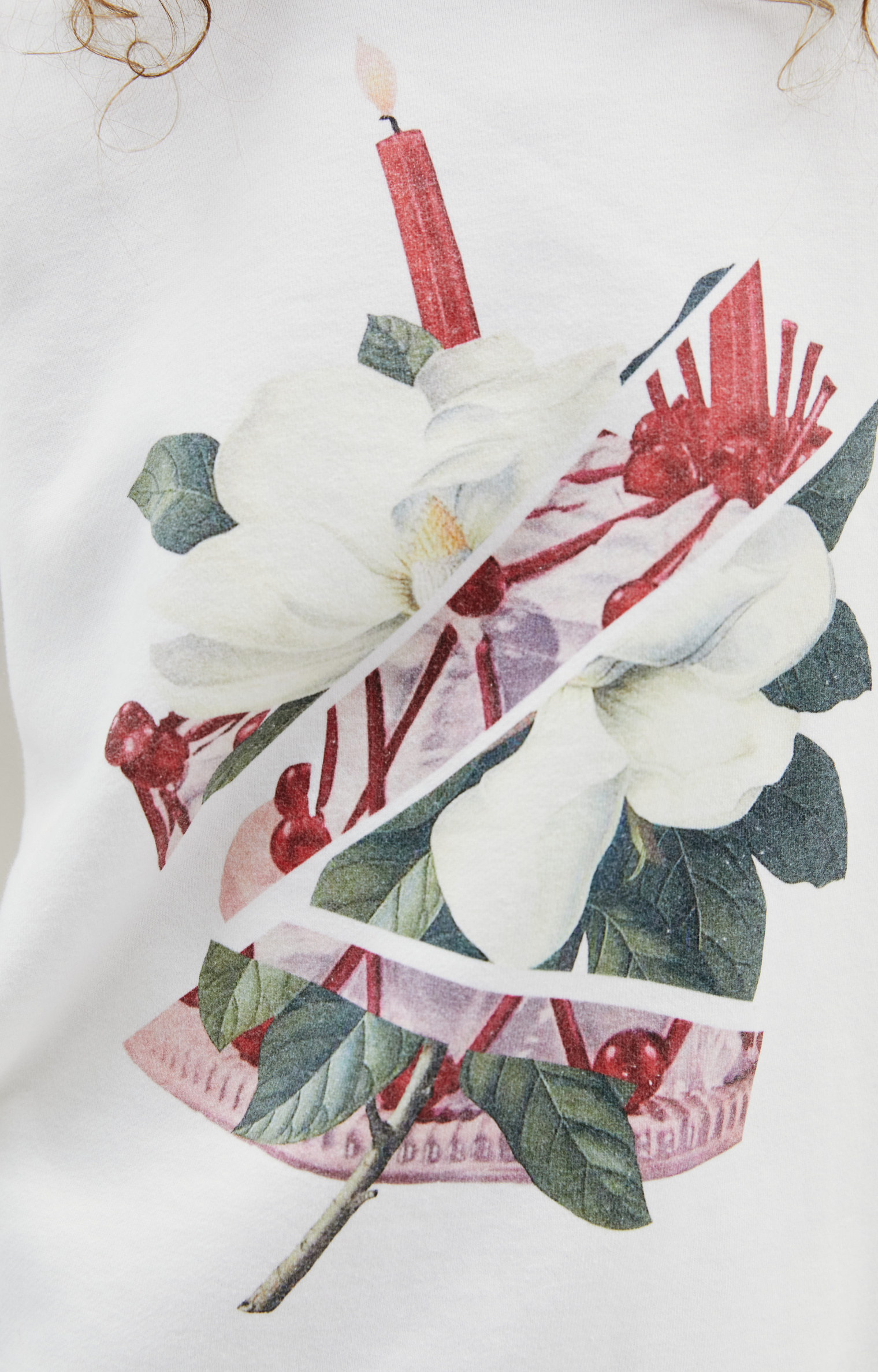 Undercover White sweatshirt with flower print