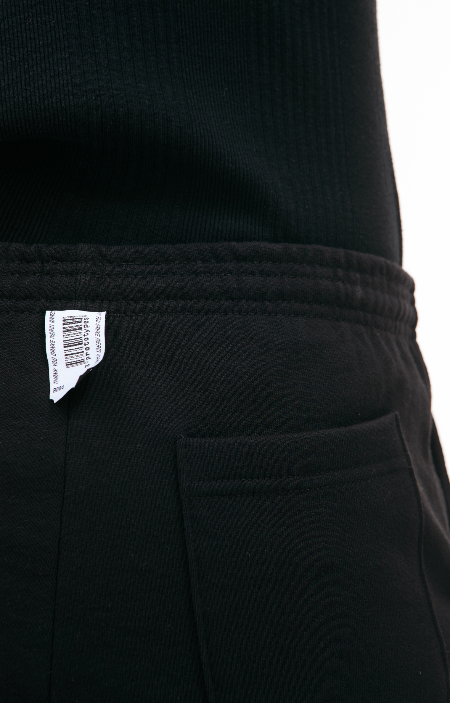 PROTOTYPES Black cotton sweatpants