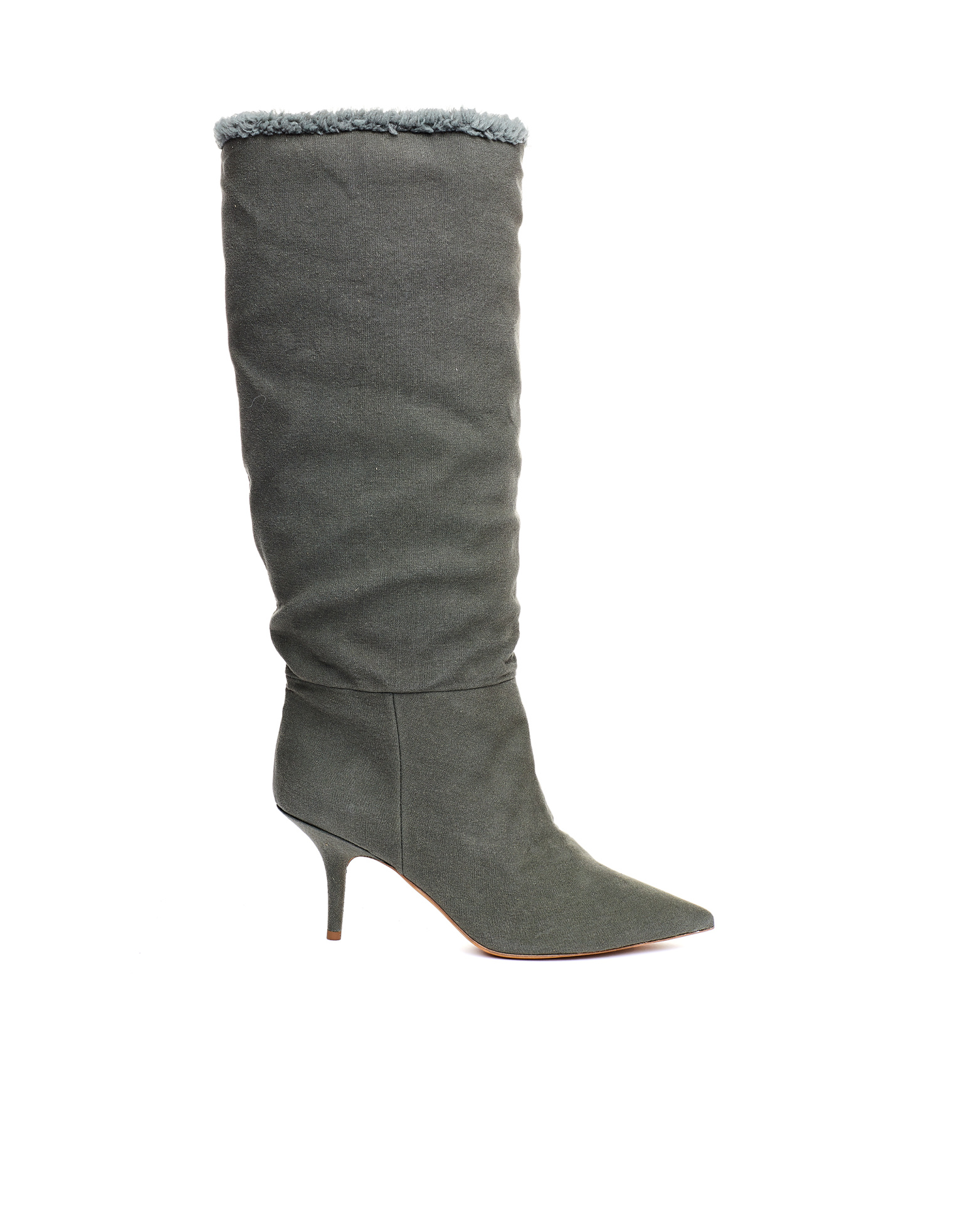 Yeezy Season 7 Green Knee-high Booties