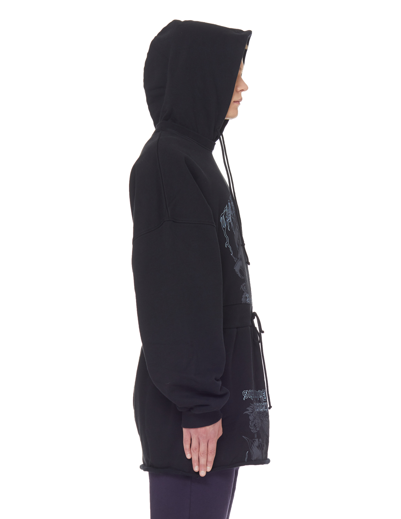 VETEMENTS Black Cotton Hacker Hoodie