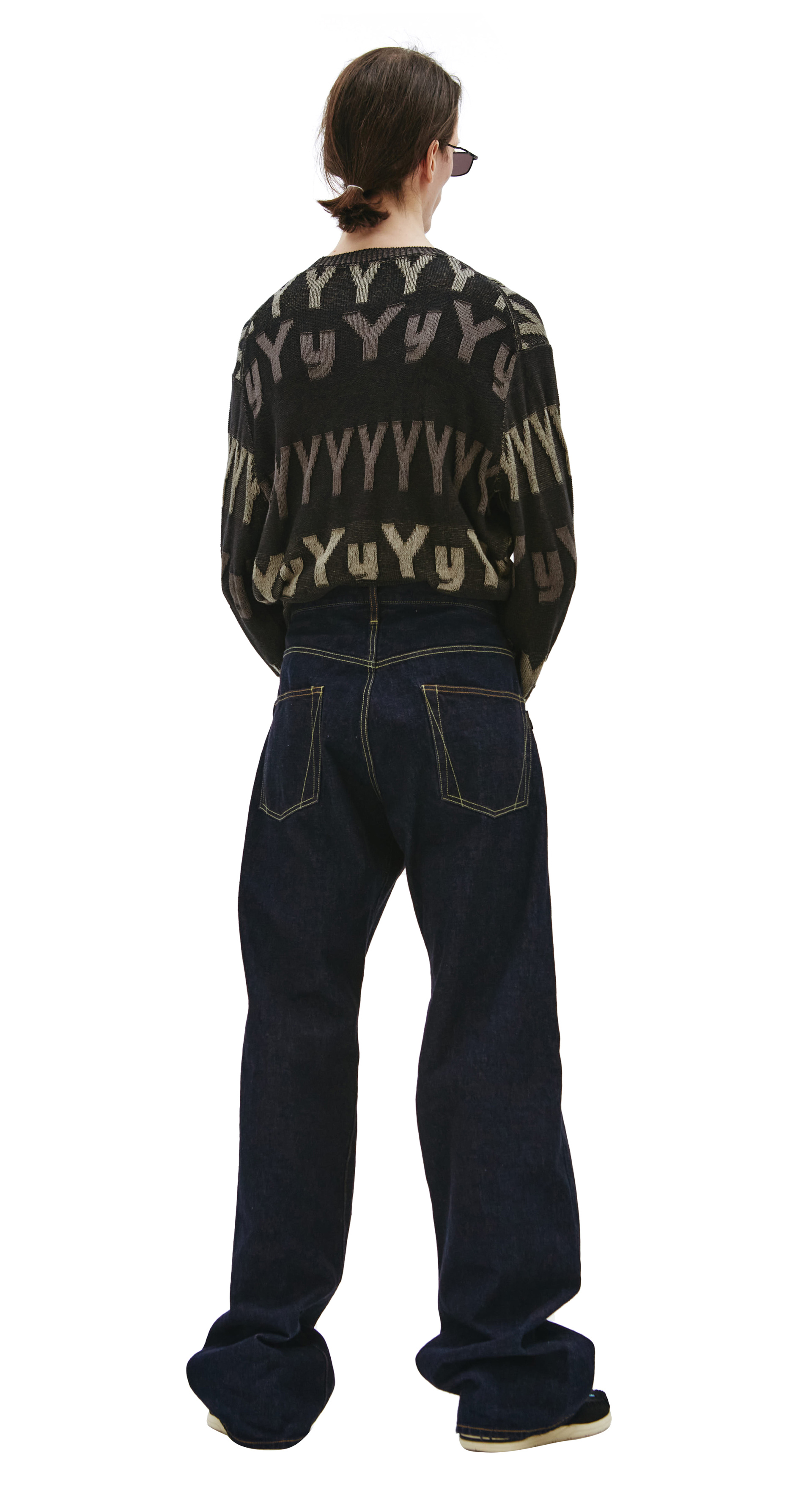 Yohji Yamamoto Navy Five Pocket Jeans