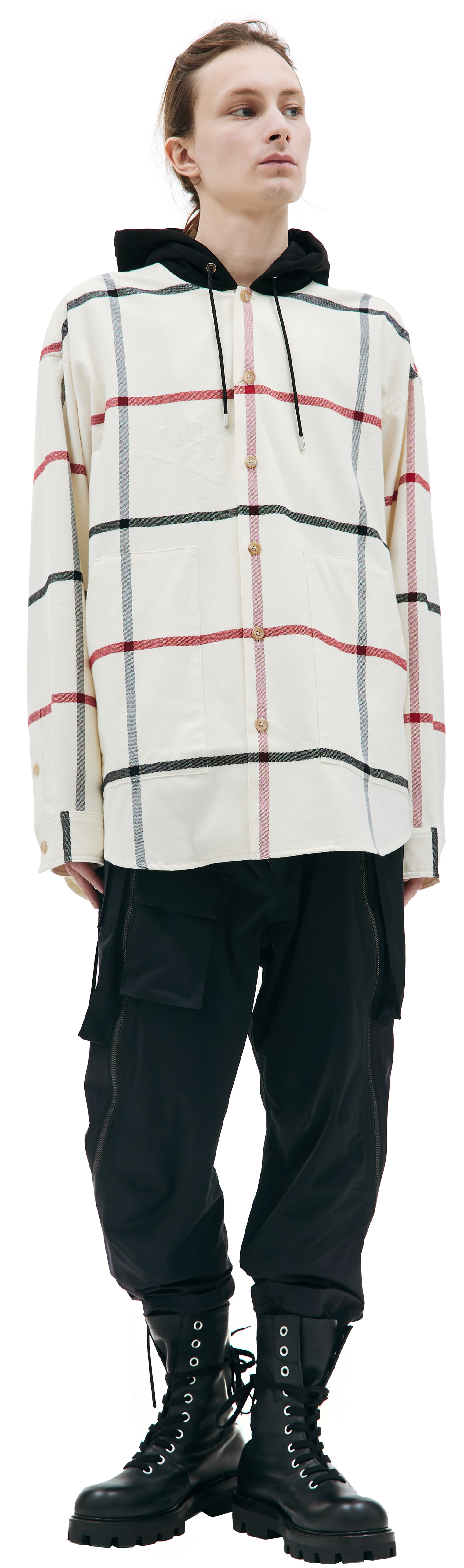 Mastermind WORLD Cotton hooded shirt