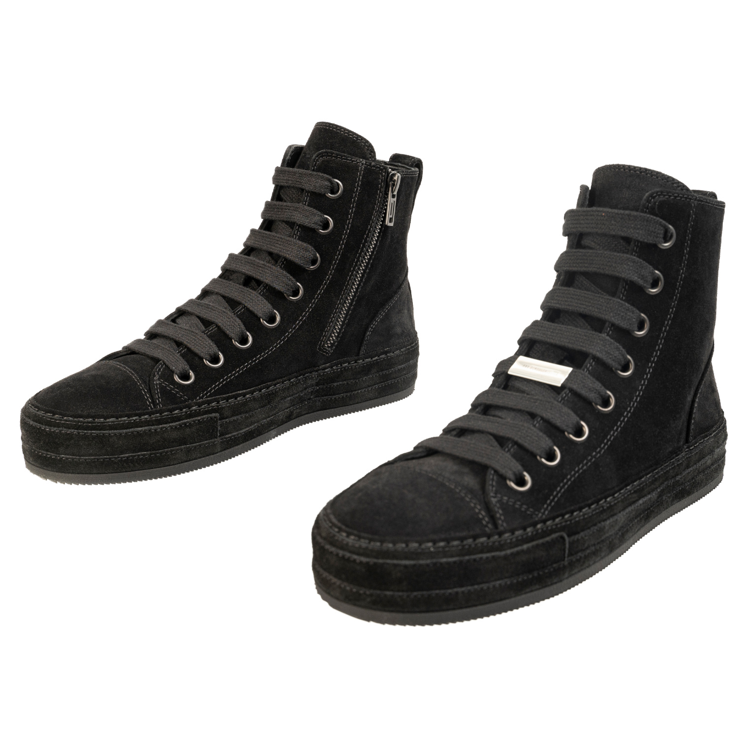 Ann Demeulemeester Raven High Top Sneakers