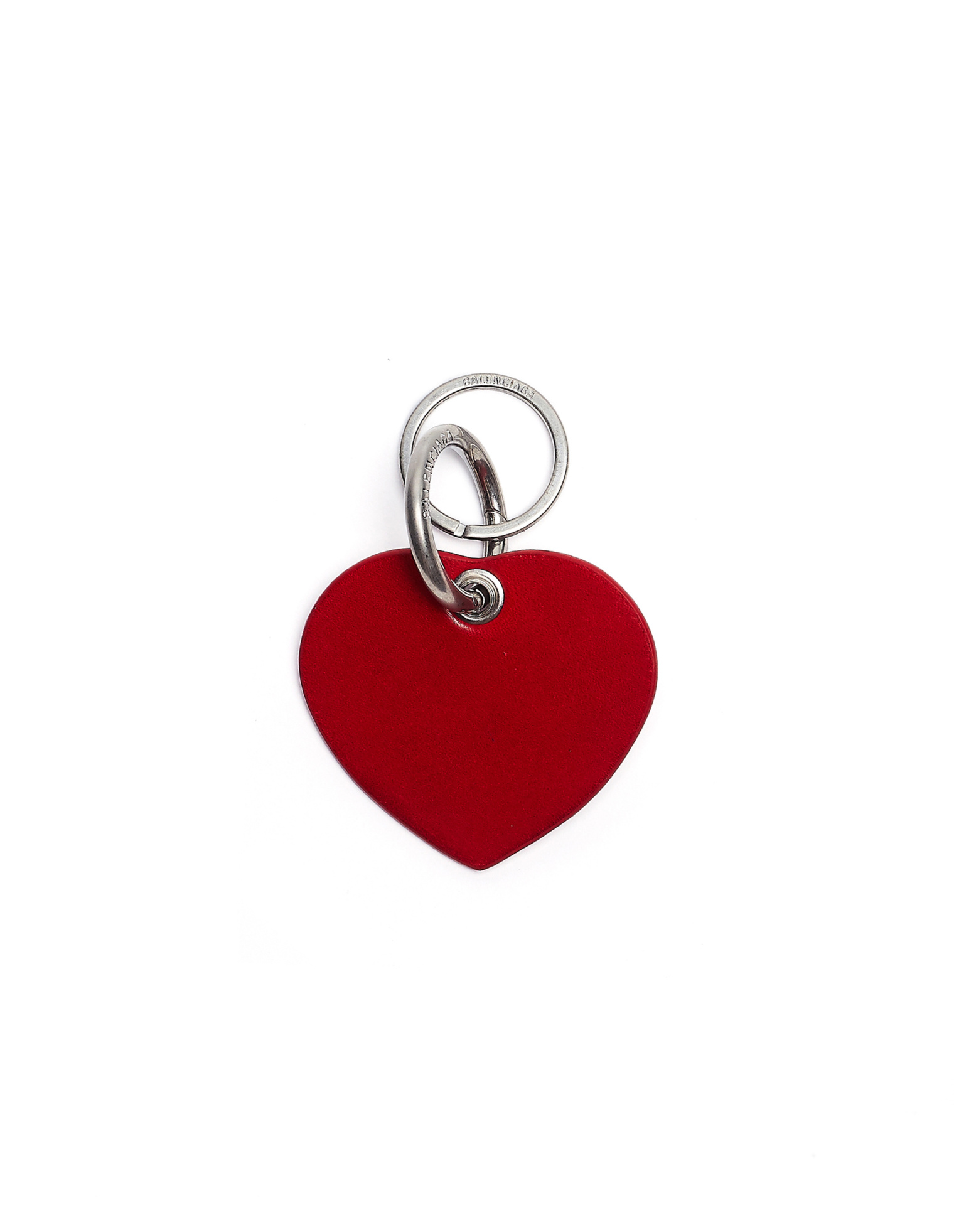 Balenciaga Красный кожаный брелок Casino Heart