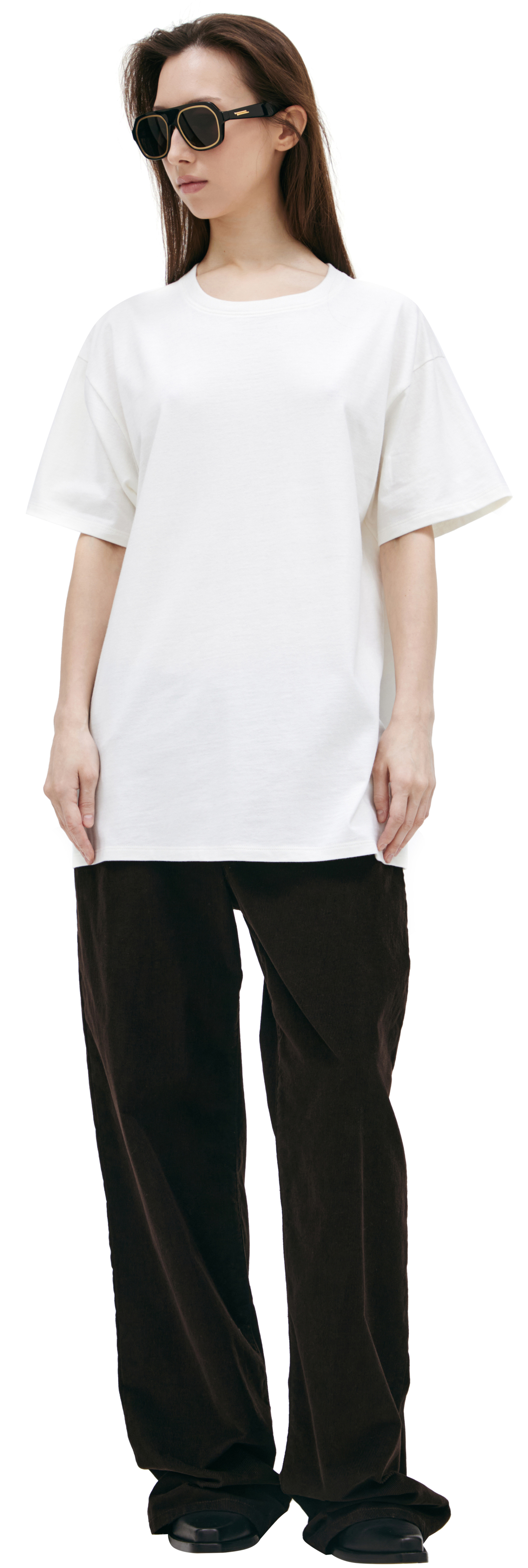 The Row White cotton T-shirt