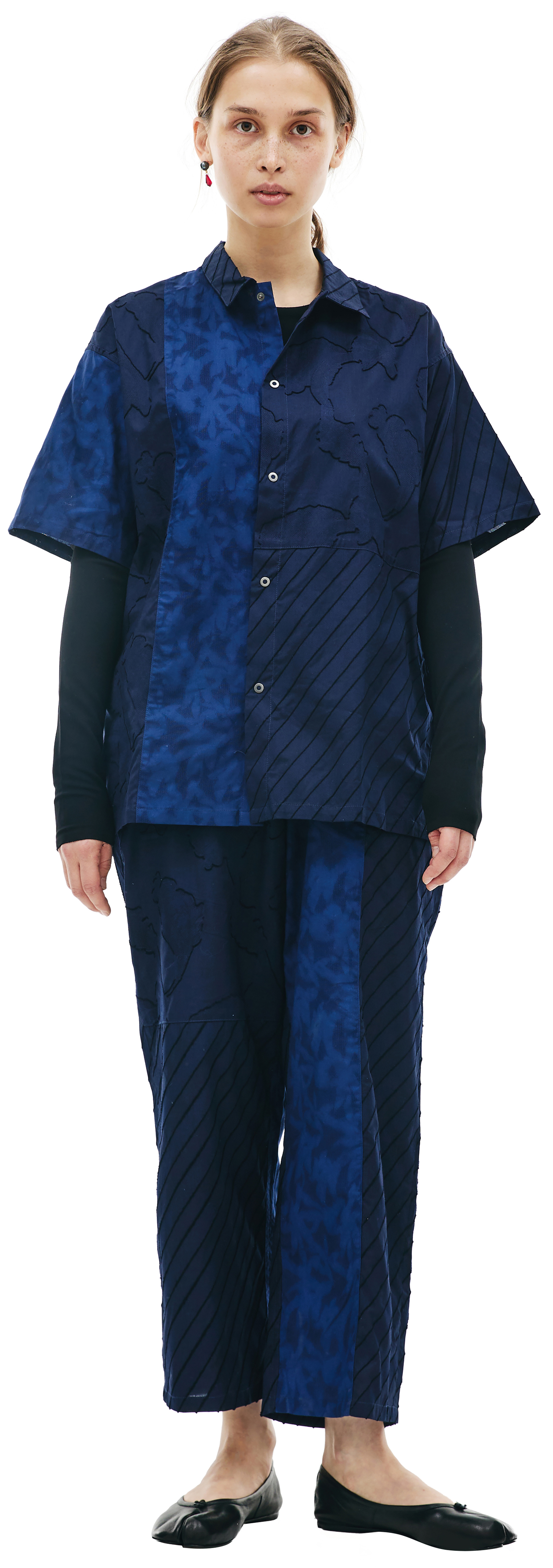 KIMMY Patchwork style shirt