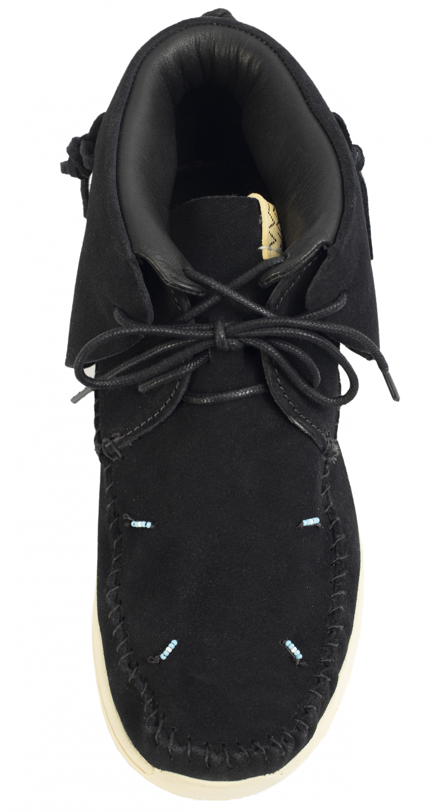 Buy visvim men black lhamo-folk suede sneakers for $935 online on