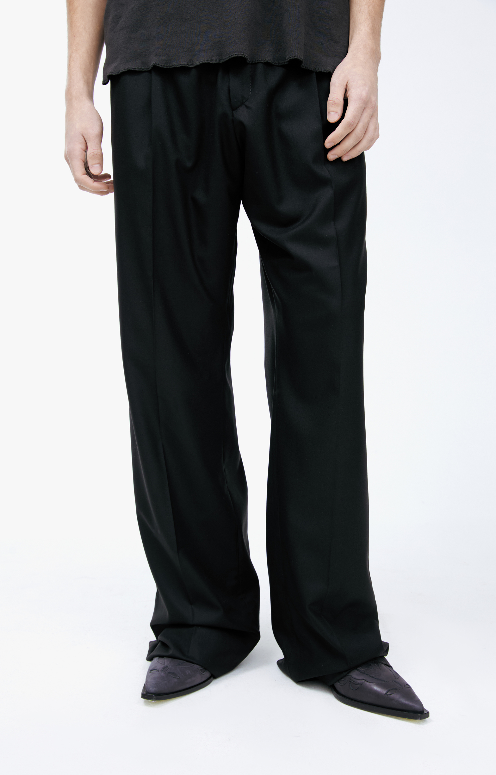 Enfants Riches Déprimés Black wool trousers