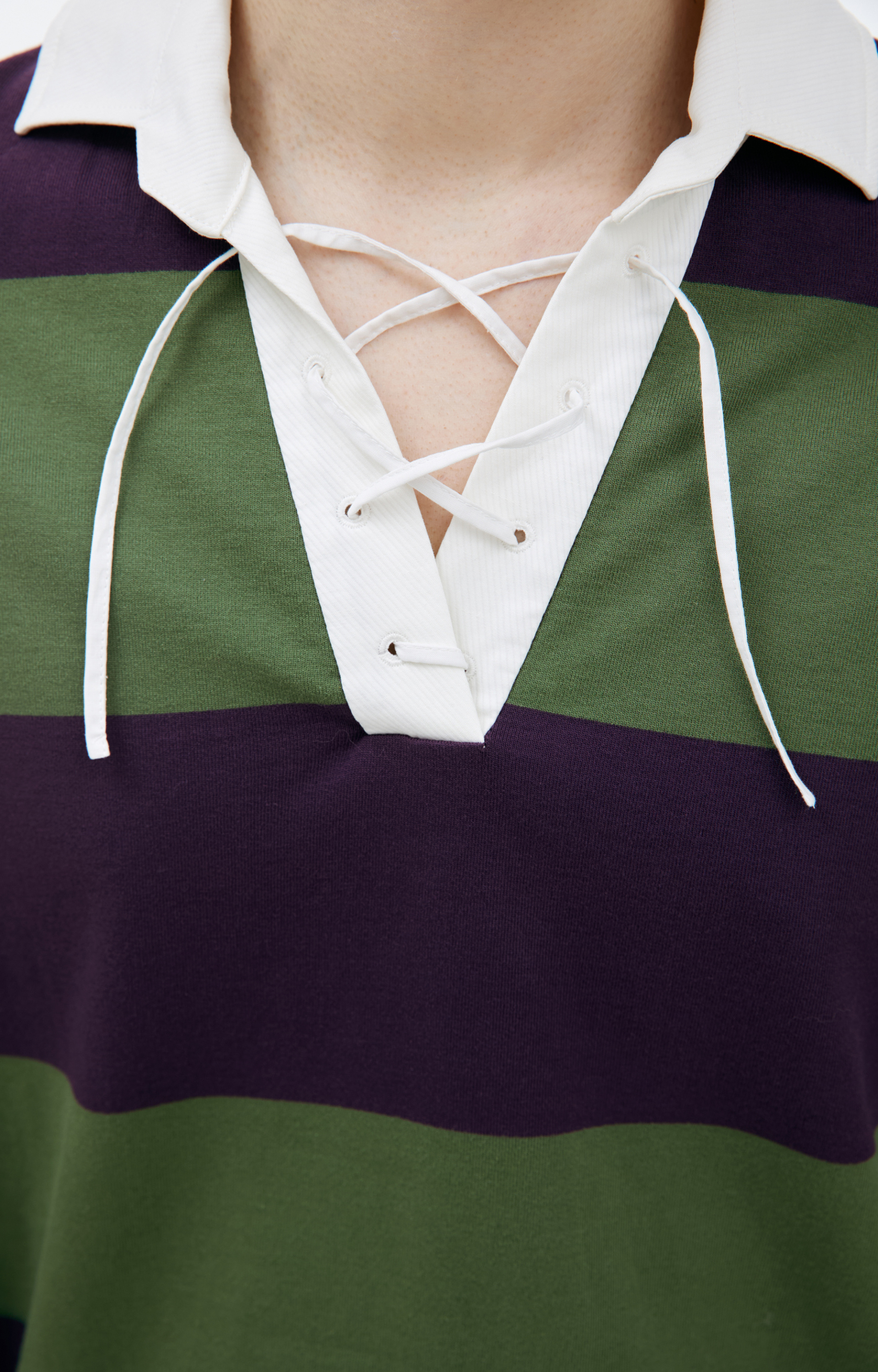Dries Van Noten Striped cotton polo