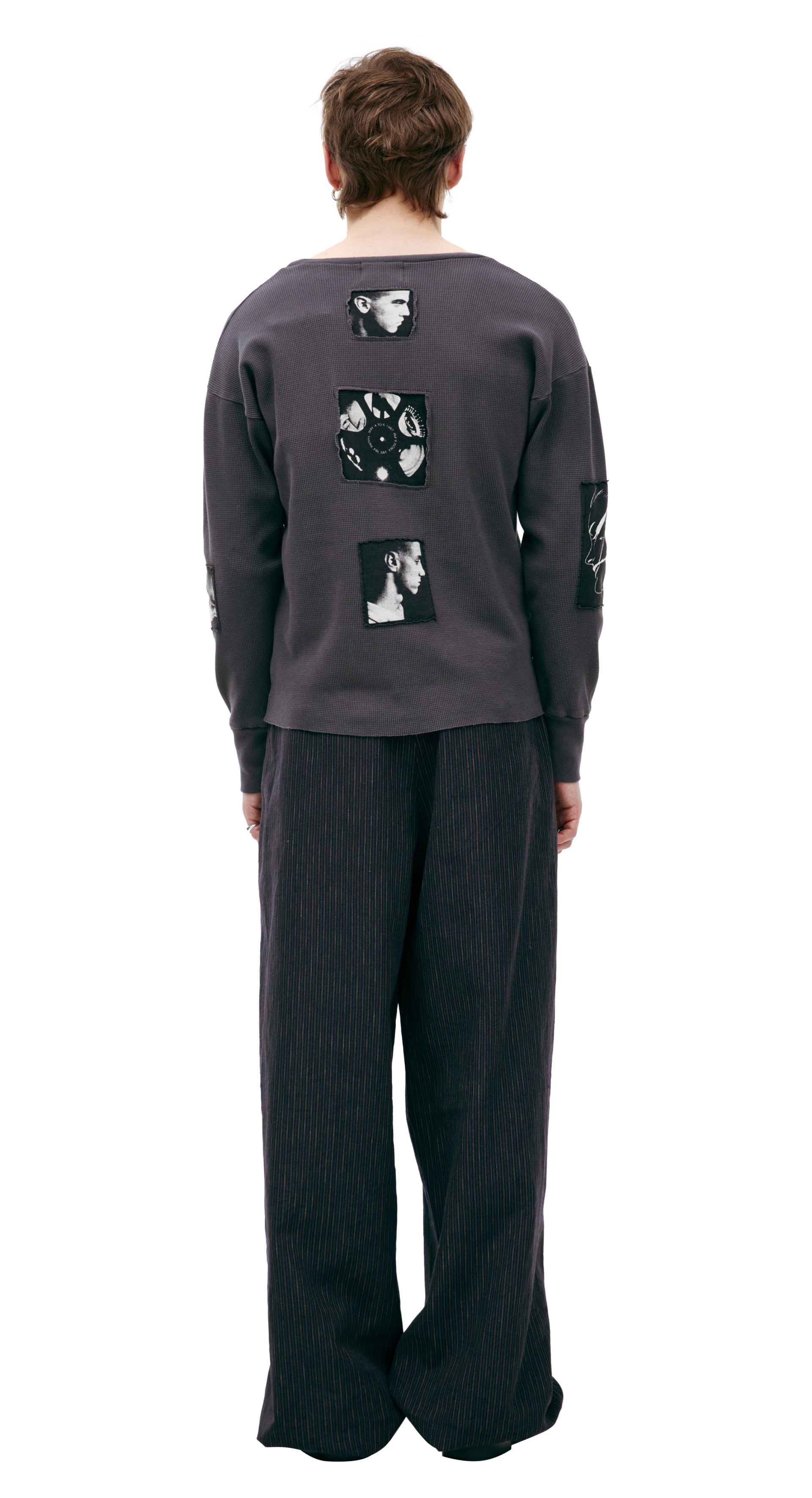 Enfants Riches Déprimés Grey longsleeve with patches