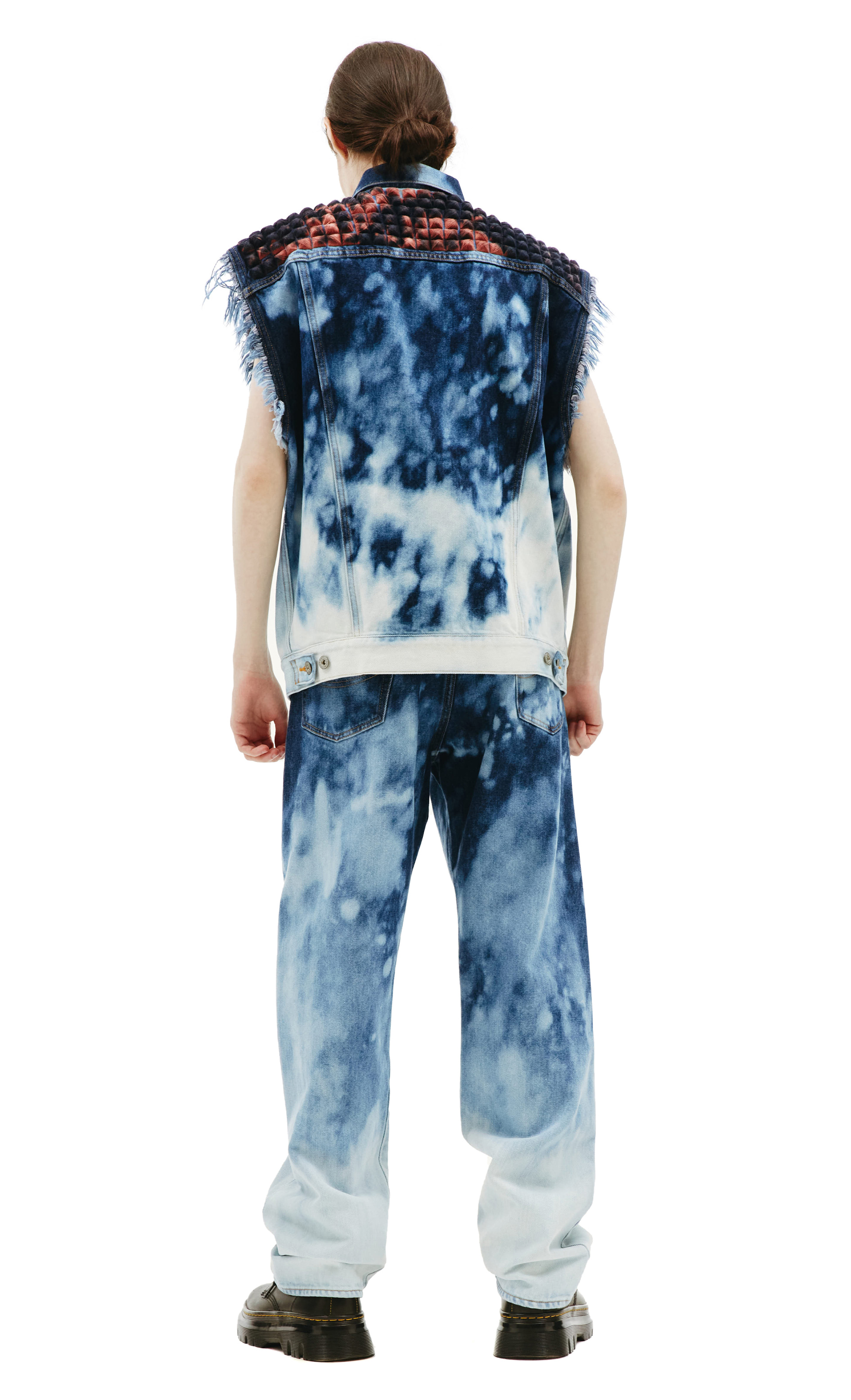 Doublet Recycle punk denim vest