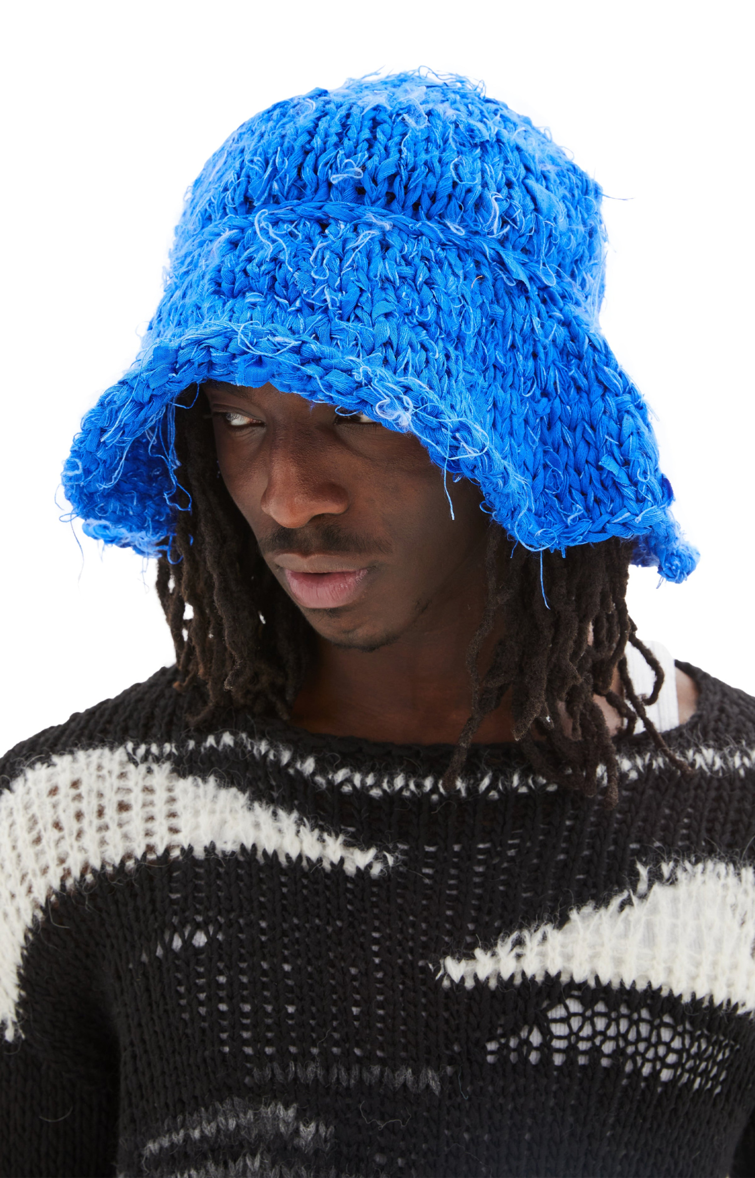 AIREI Hand Knit Khadi Silk Bucket Hat