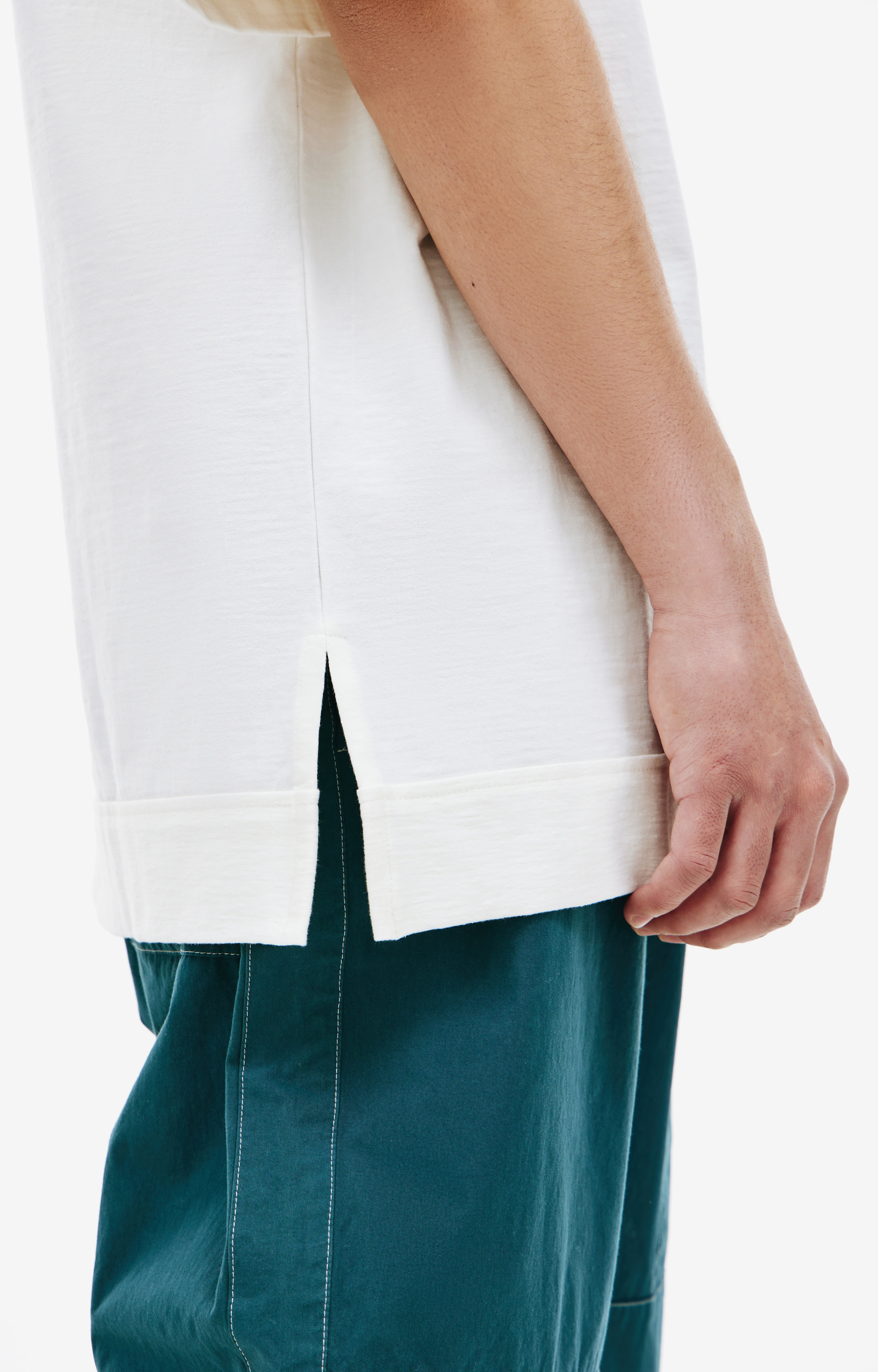 Jil Sander White V-Neck T-Shirt