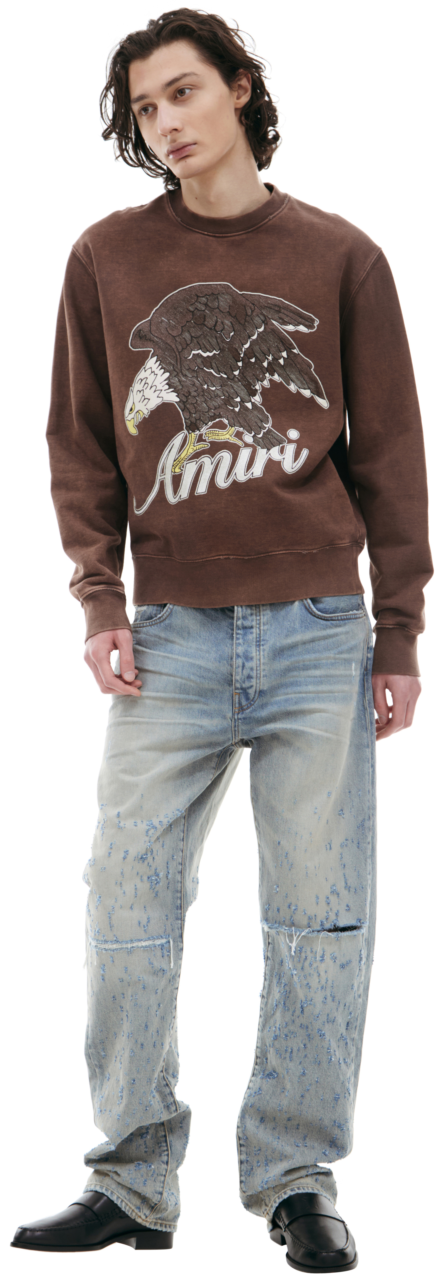 AMIRI Brown print sweatshirt