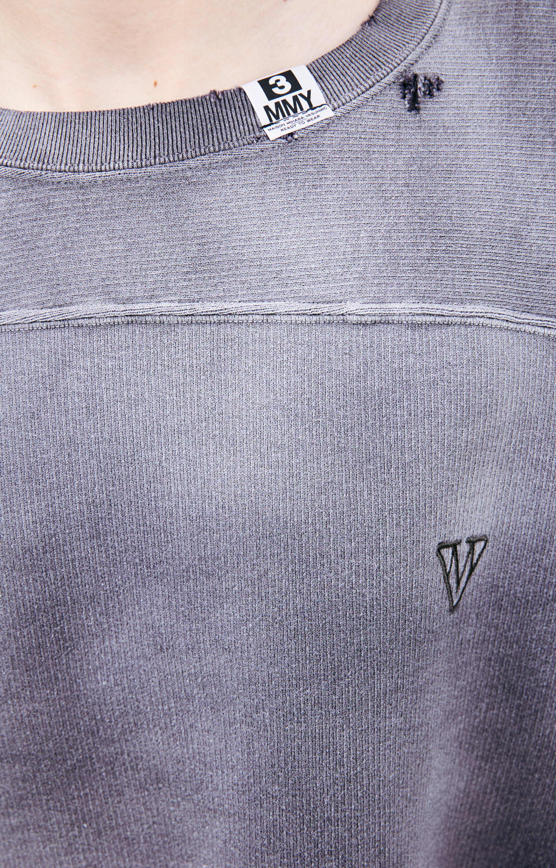 Maison Mihara Yasuhiro Sweatshirt with scuff effect
