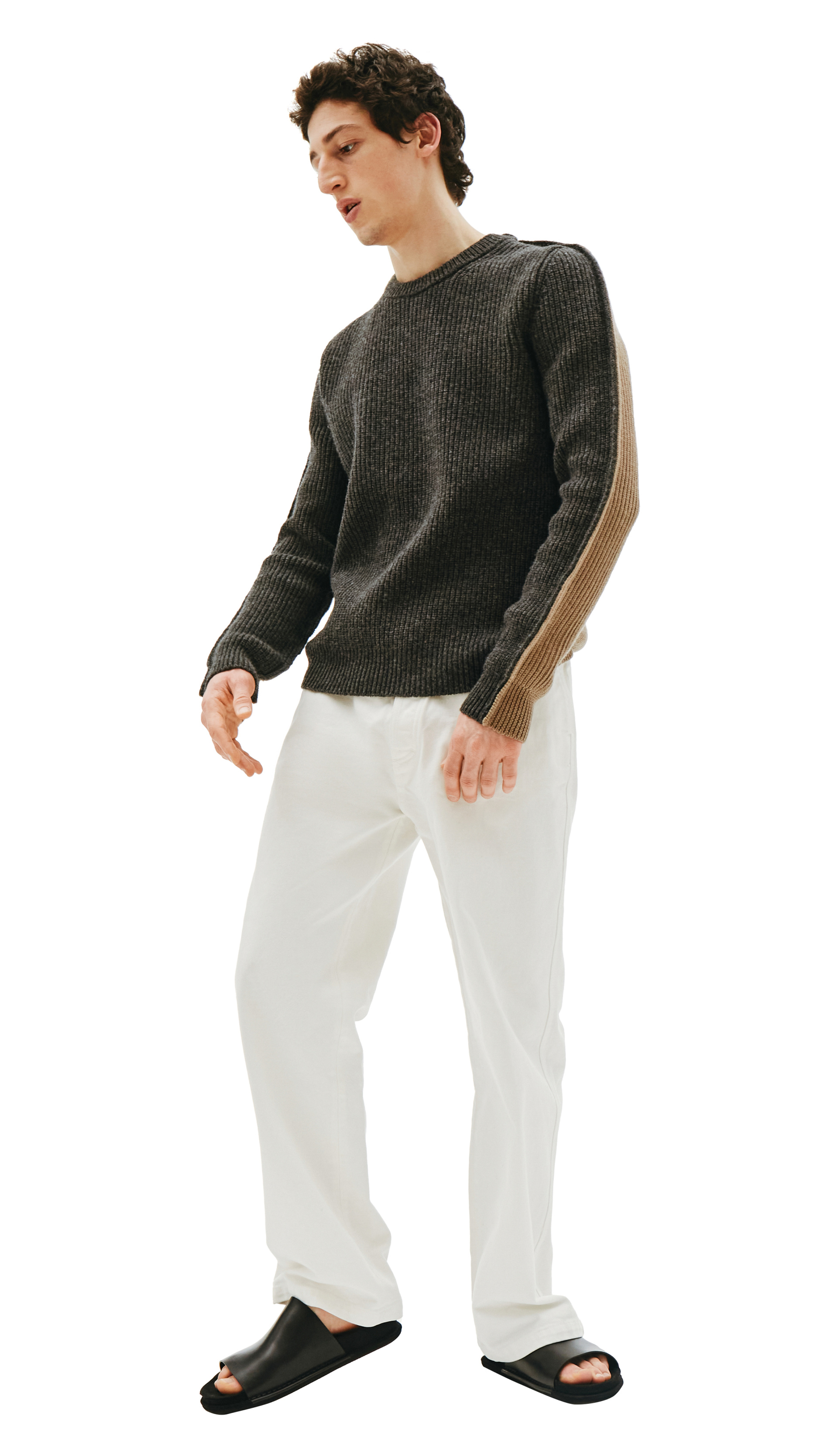 Maison Margiela Mixed Grey & Beige Sweater