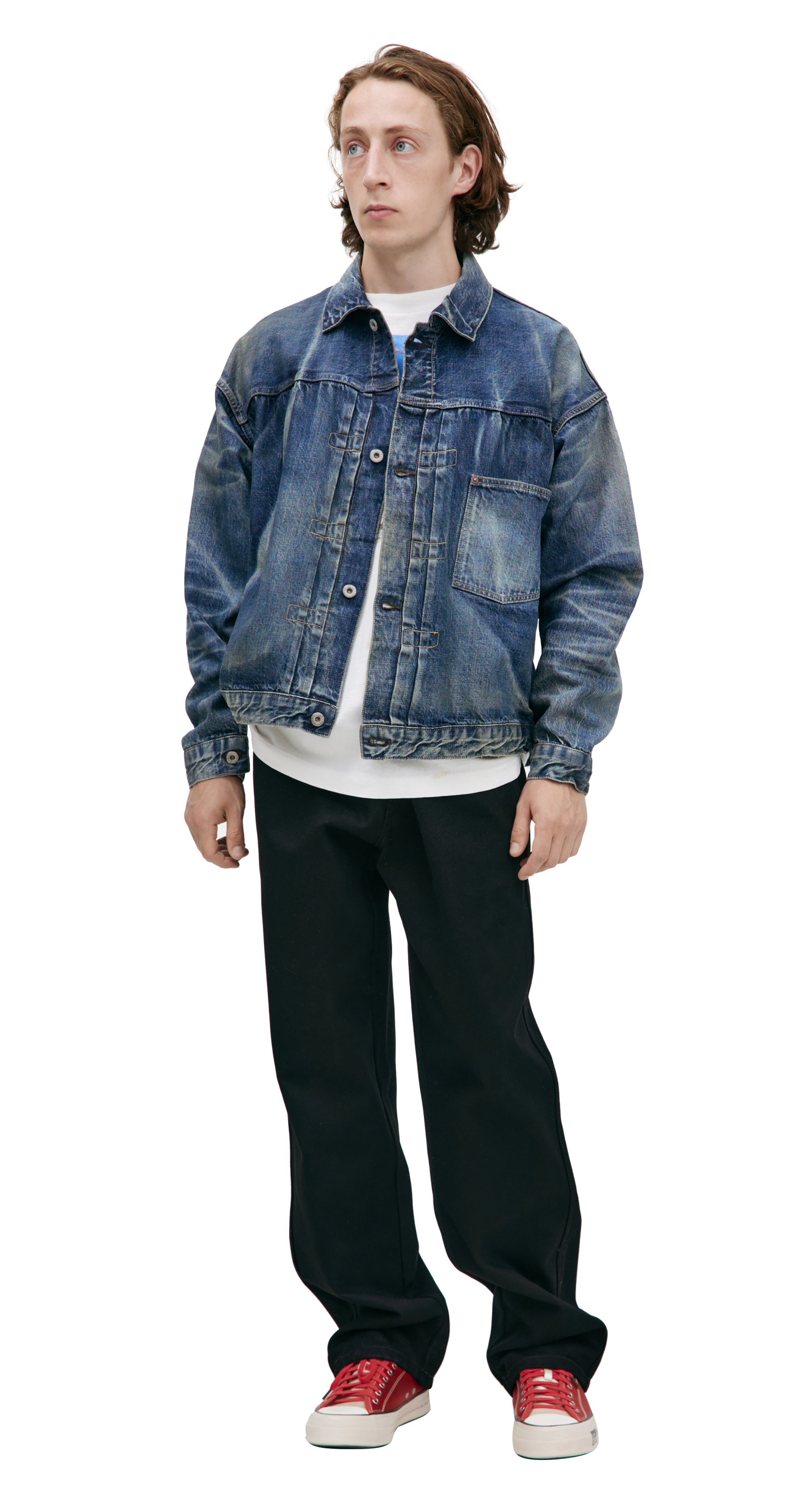 Saint Mxxxxxx Denim jacket with buttons