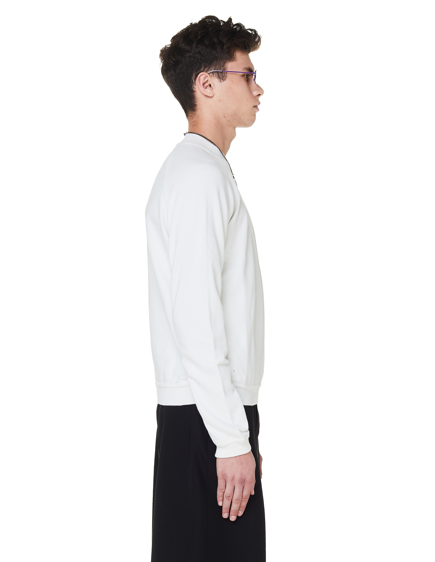 Haider Ackermann White Cotton Sweatshirt
