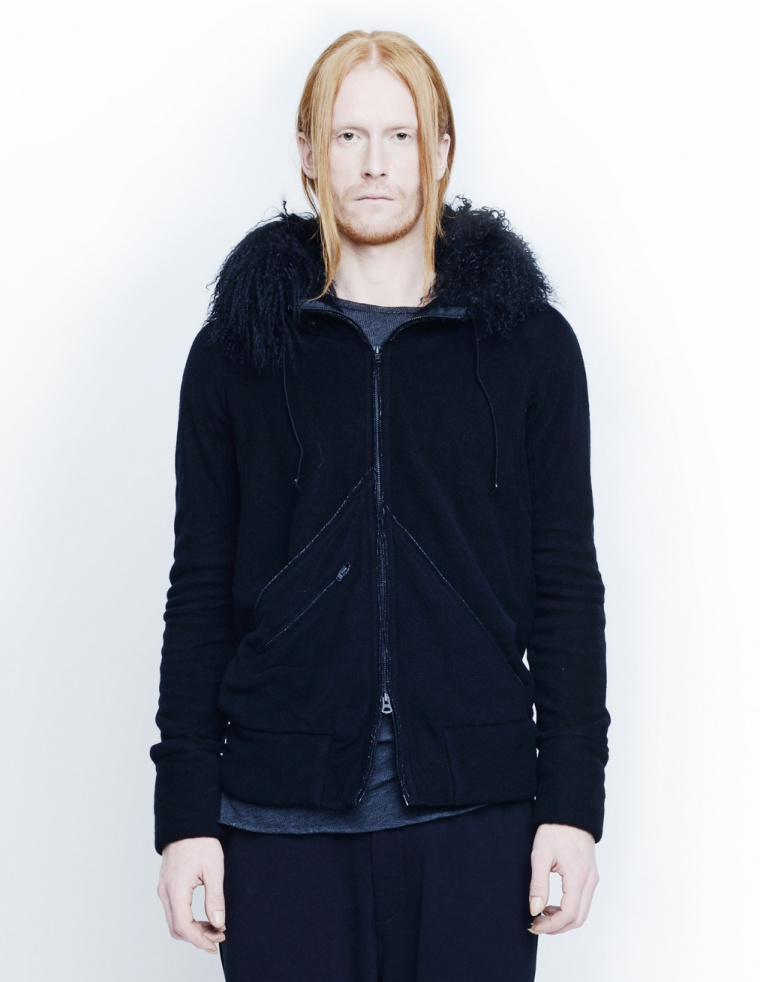 If Six Was Nine Fur trimmed hoodie