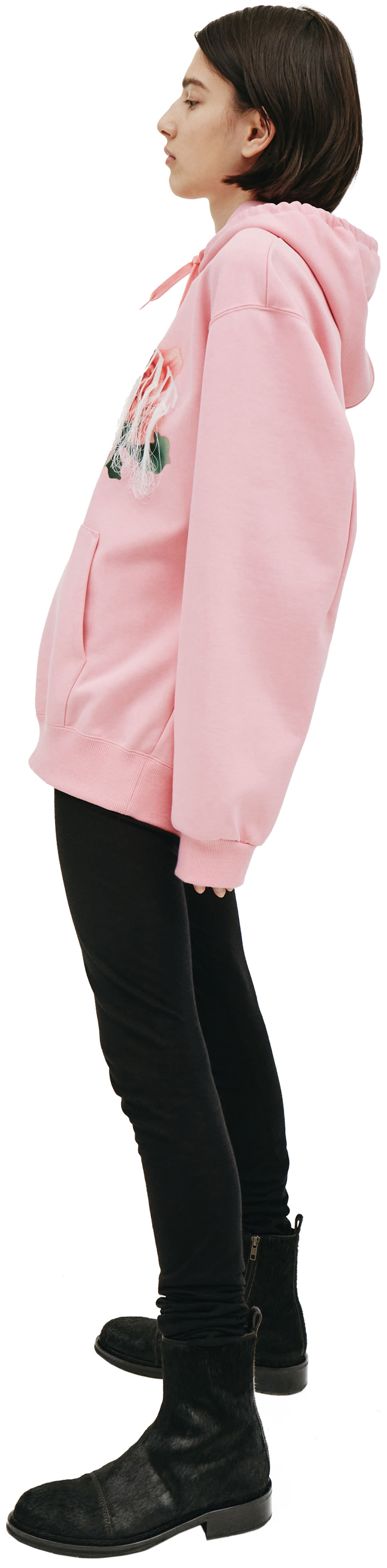 Doublet Pink Valentine Embroidered Hoodie